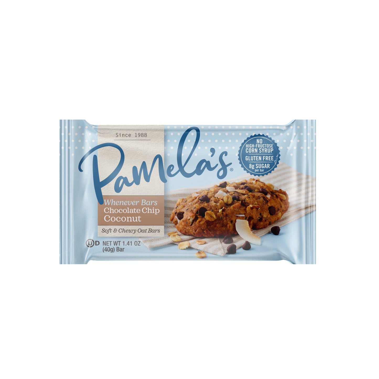 Pamelas Bar Oat Ccnut Chc Chp 5Pk