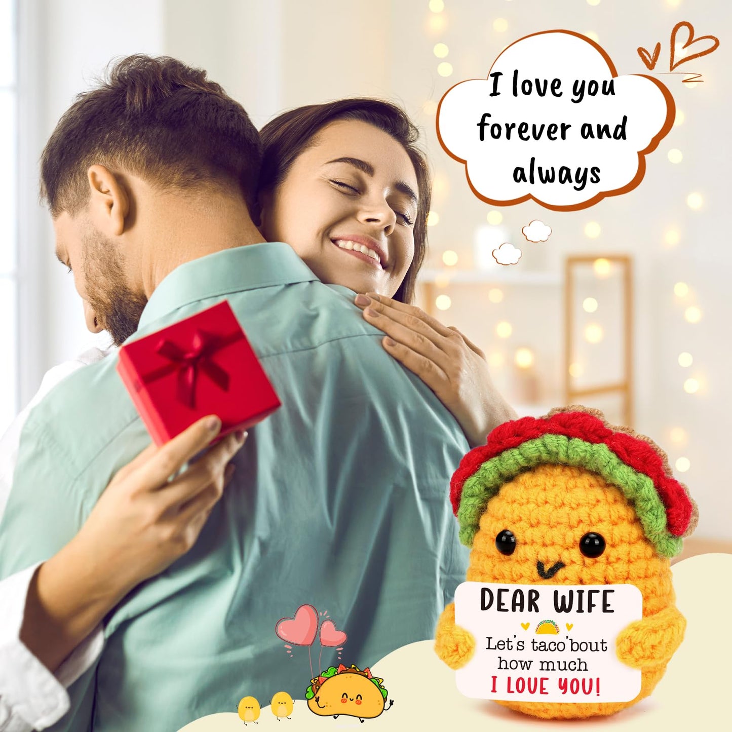 TuSuQing Funny Birthday Gifts for Wife Christmas Anniversary Romantic Gift for Her Wife Women I Love You Cute Valentines Mothers