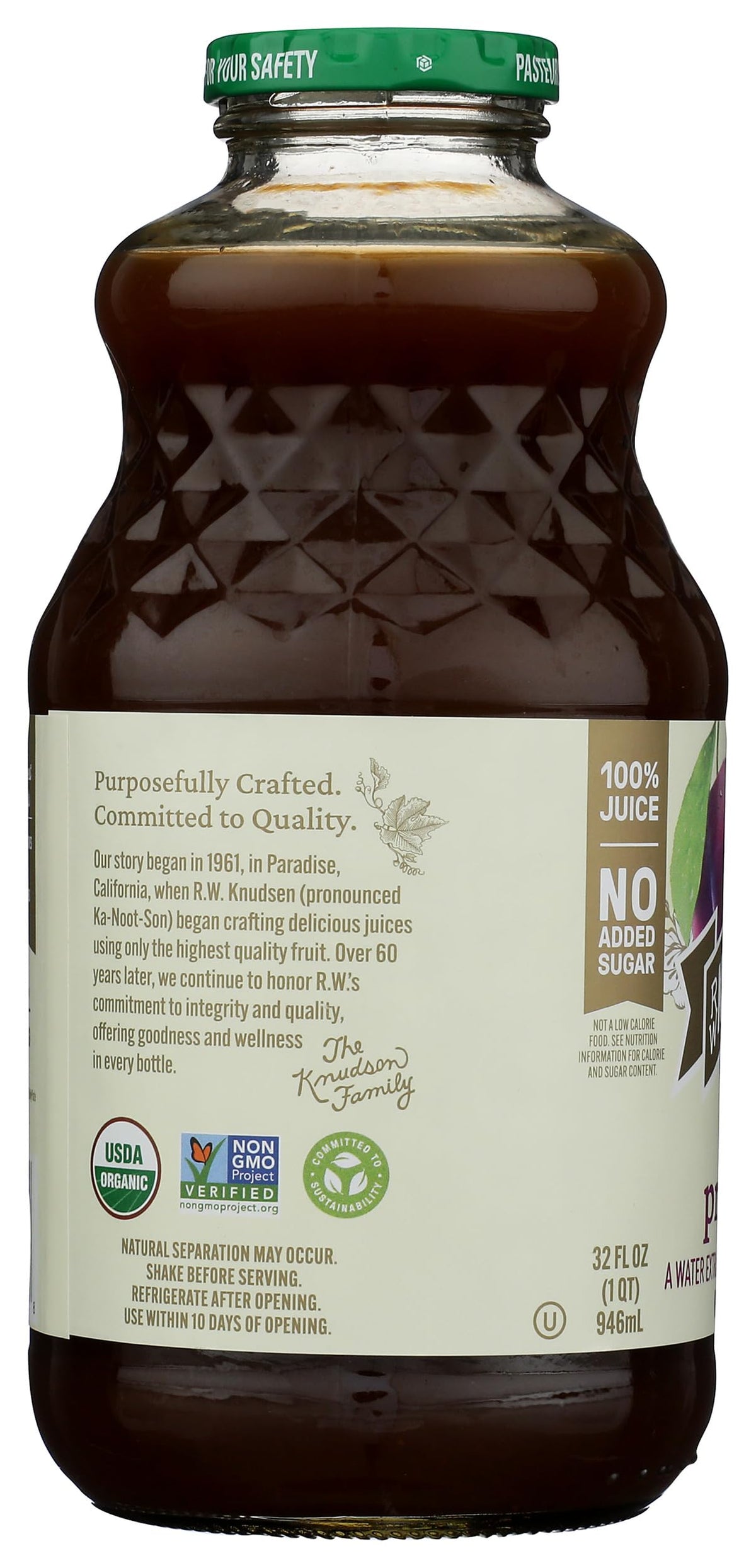 RW KNUDSEN Organic Prune Juice  32 FZ