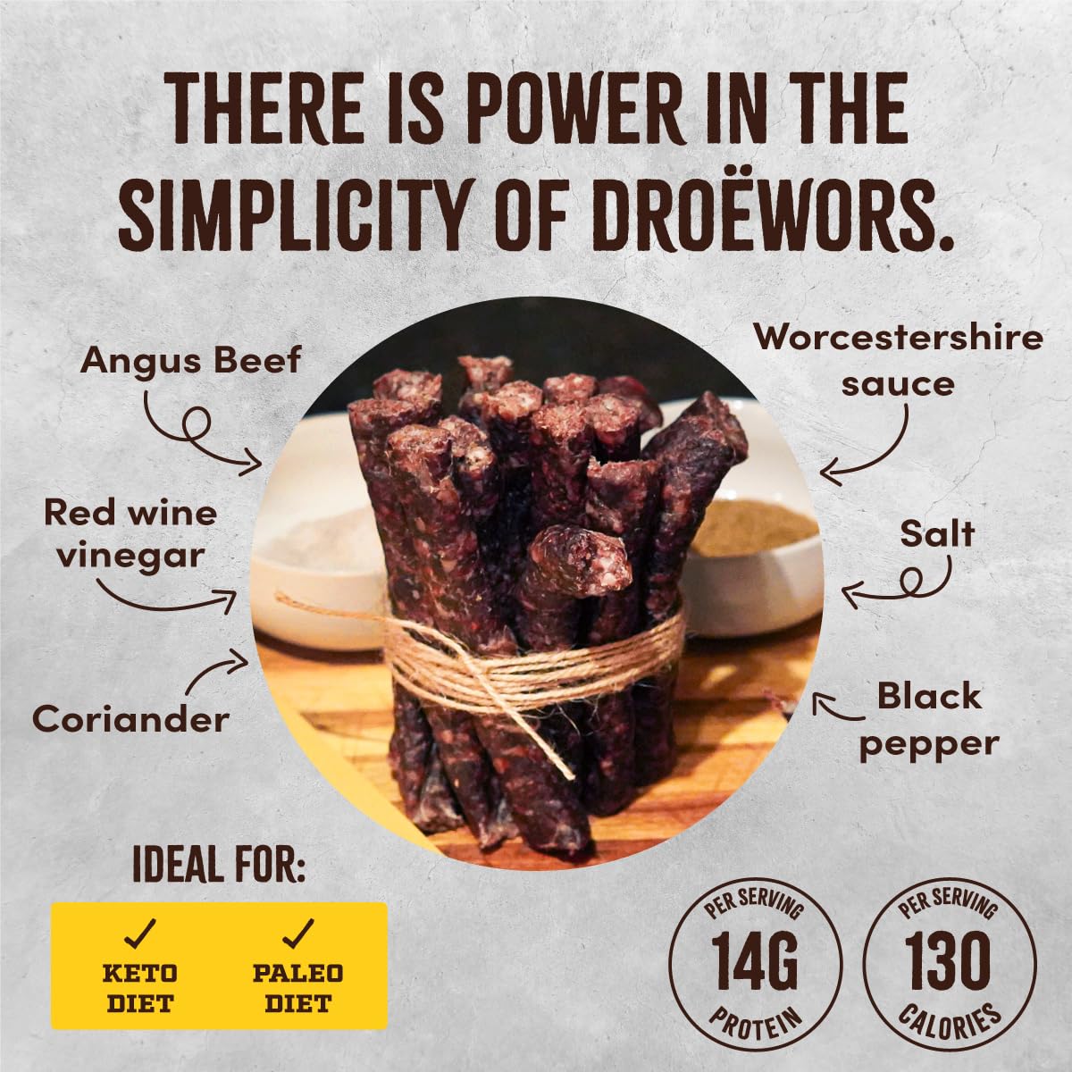 Howdysnax Handcraft Authentic Small Batch Drowors Beef Sticks Sugar Free, Soy Free, Paleo & Keto Friendly Snack
