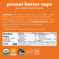 Theo Chocolate Organic Dark Chocolate Peanut Butter Cups,12 Pack