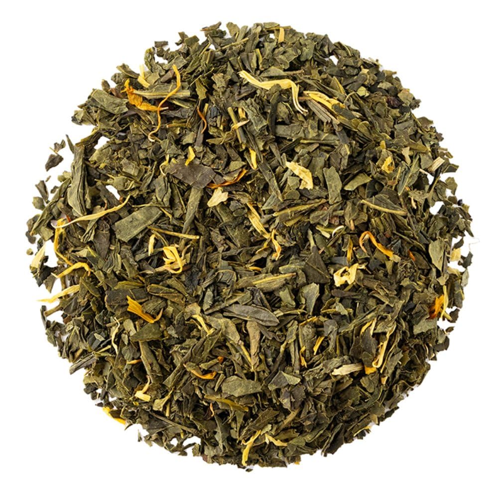 Organic Positively Tea Company, Mango Green, Green Tea, Loose Leaf, 16 Ounce