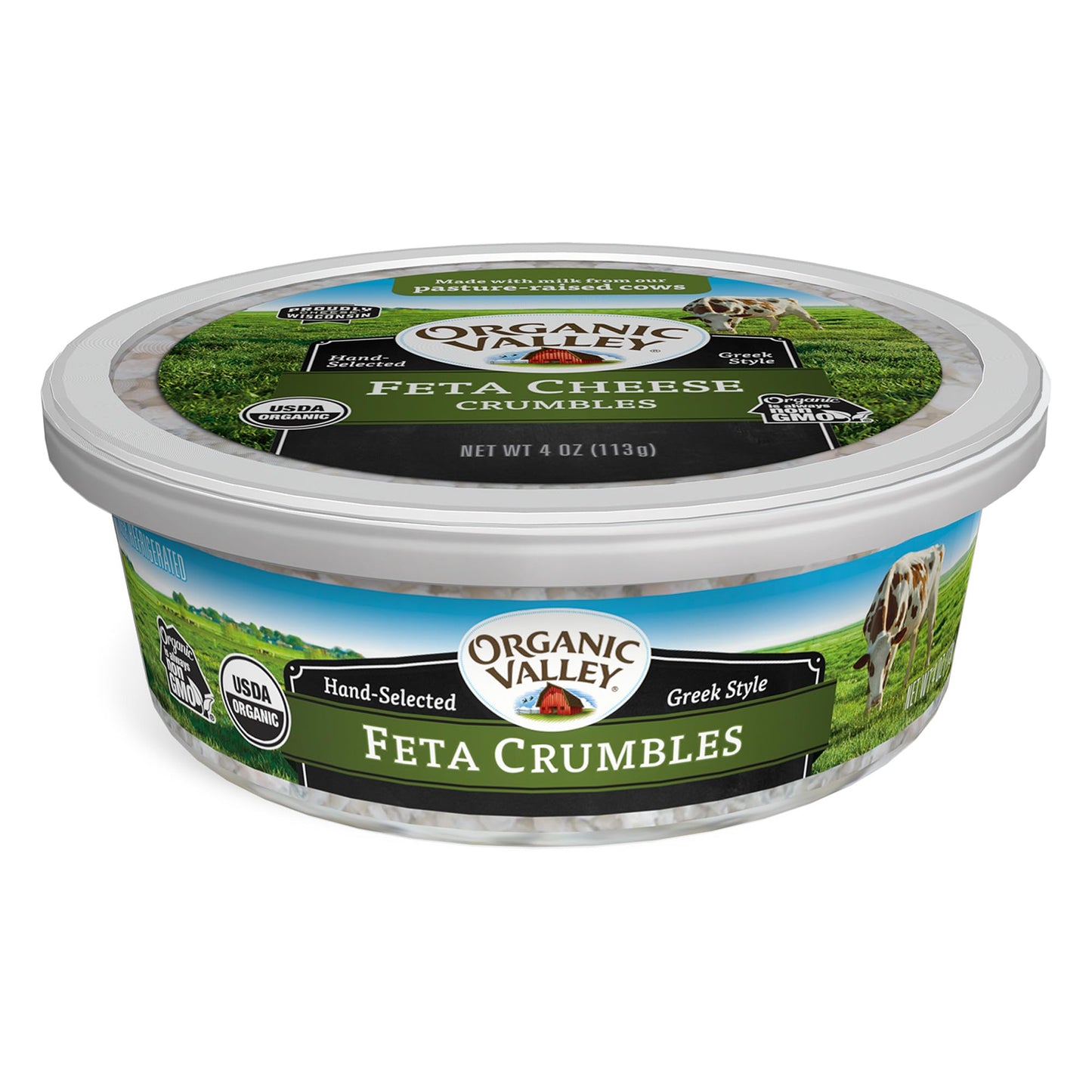 Organic Valley Organic Feta Cheese Crumbles, 4 oz
