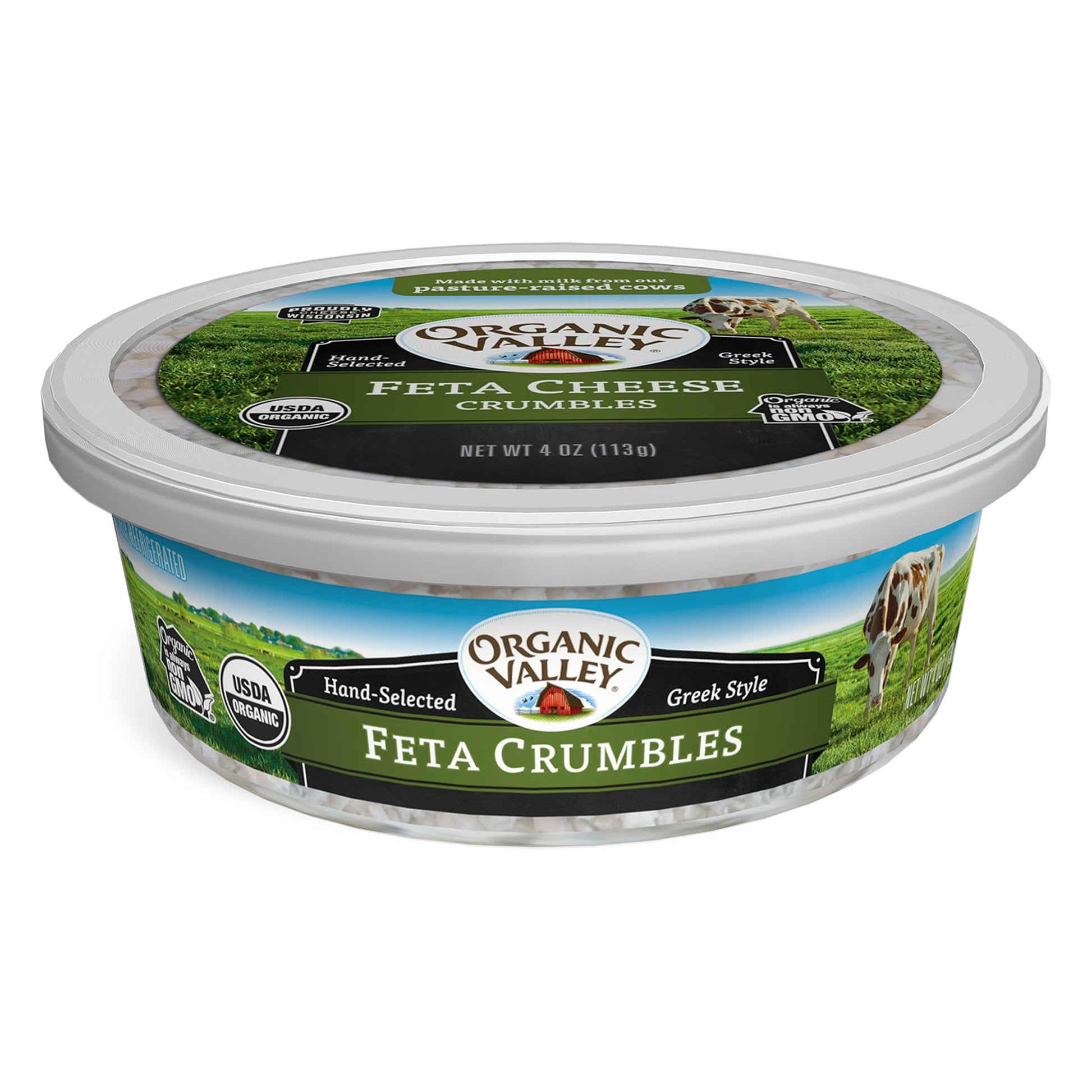 Organic Valley Organic Feta Cheese Crumbles, 4 oz