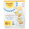 Simple Mills Fine Ground Sea Salt Seasoned Almond Flour Crackers, Gluten Free, 4.25 Ounces (Pack Of 6)