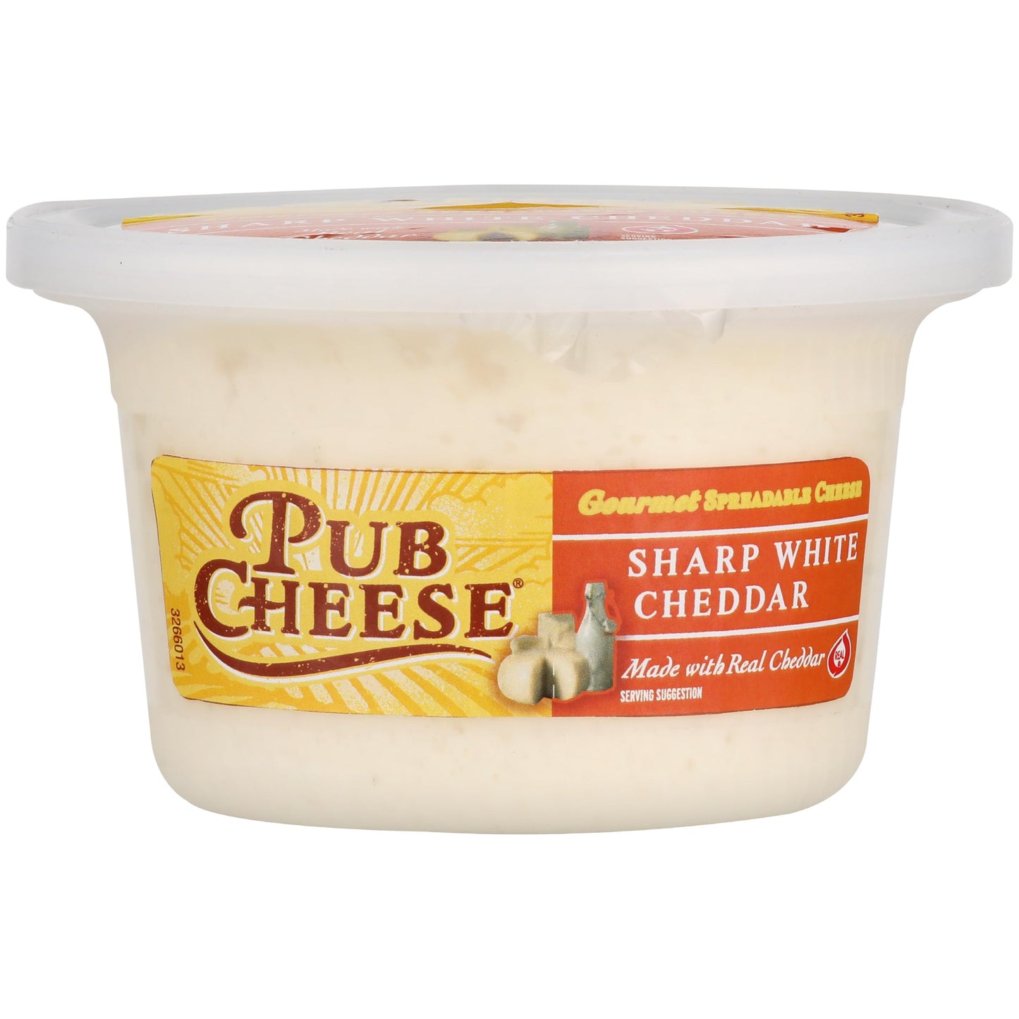 Pub Cheese, Spread White Cheddar, 8 Ounce