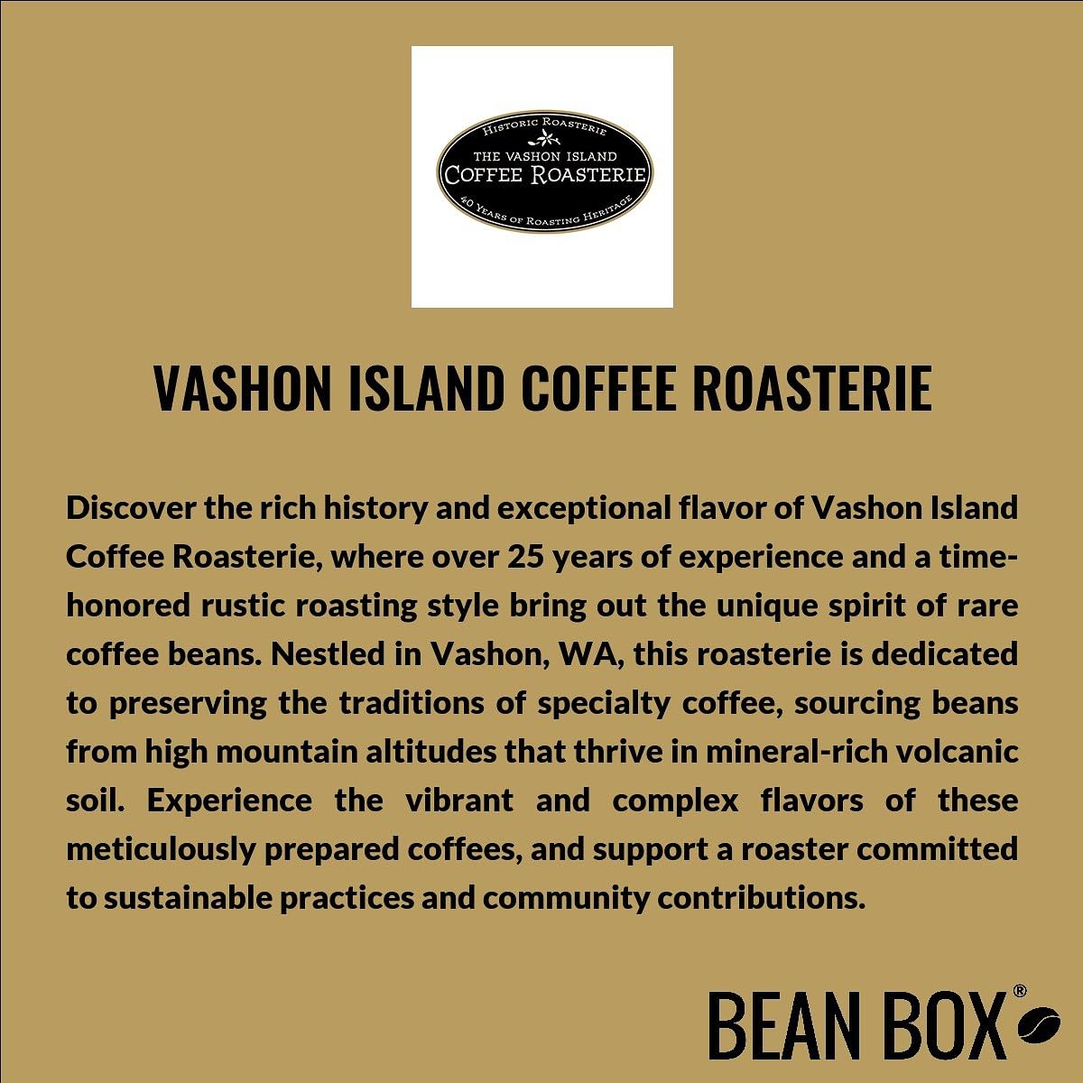 Midnight Blend - Roasted By Vashon Island Coffee Roasterie - Whole Bean Coffee - 2 Pound Bag