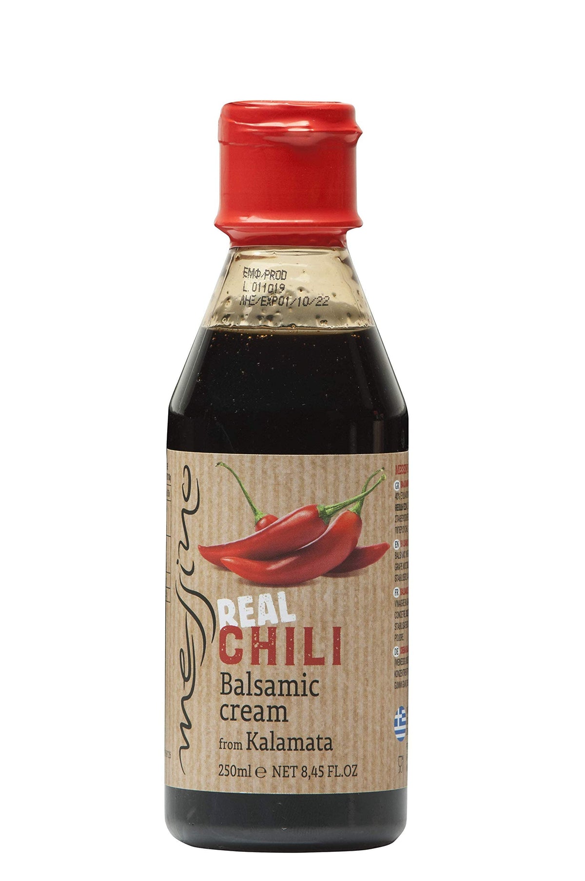Messino Balsamic Vinegar Glaze, Imported from Greece, 250 ml (8.45 Fl Oz), Model PAPDV1