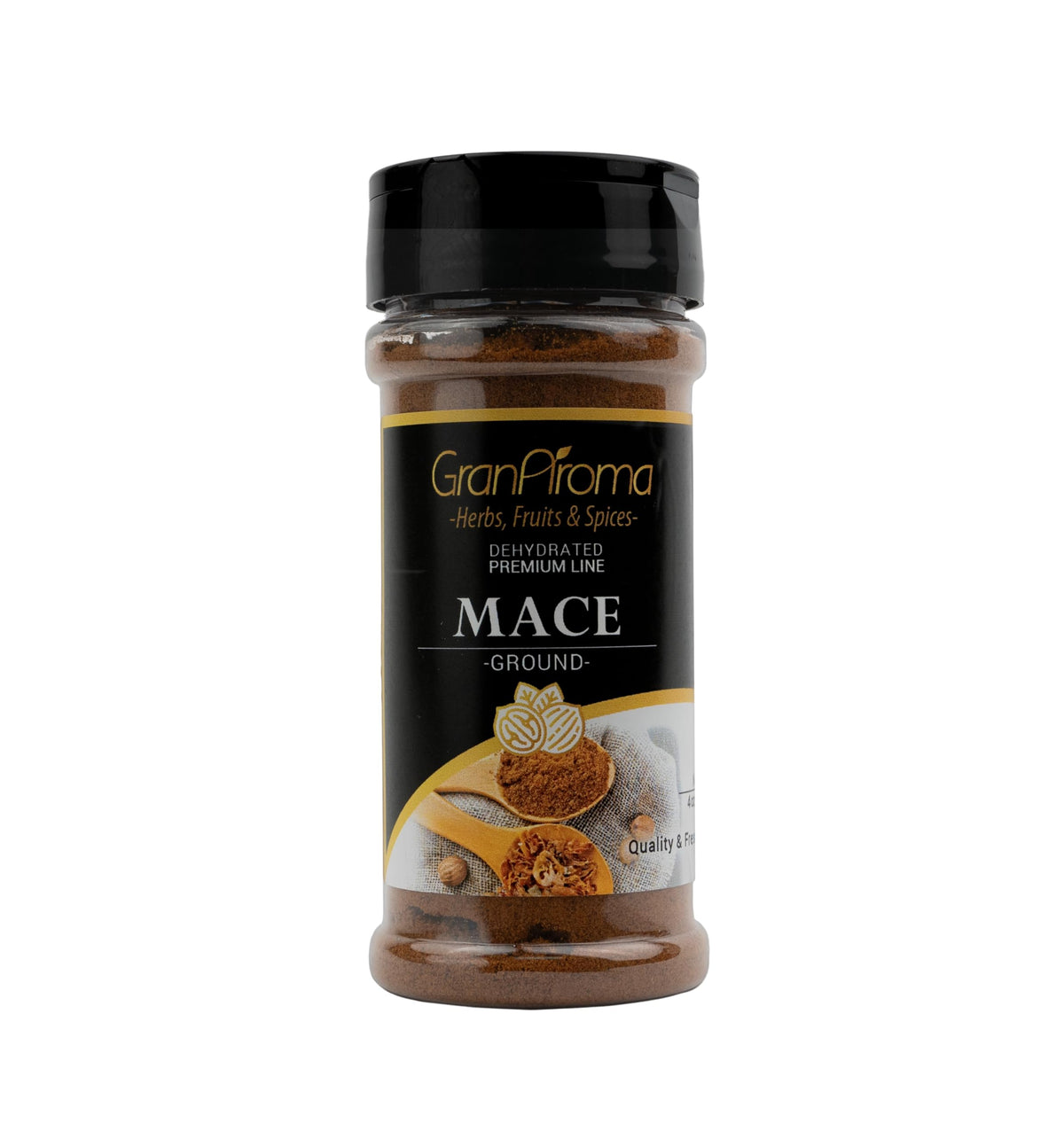 GranAroma Ground Mace, Warm Spice, From Nutmeg, Curries & Desserts (4 Ounce)