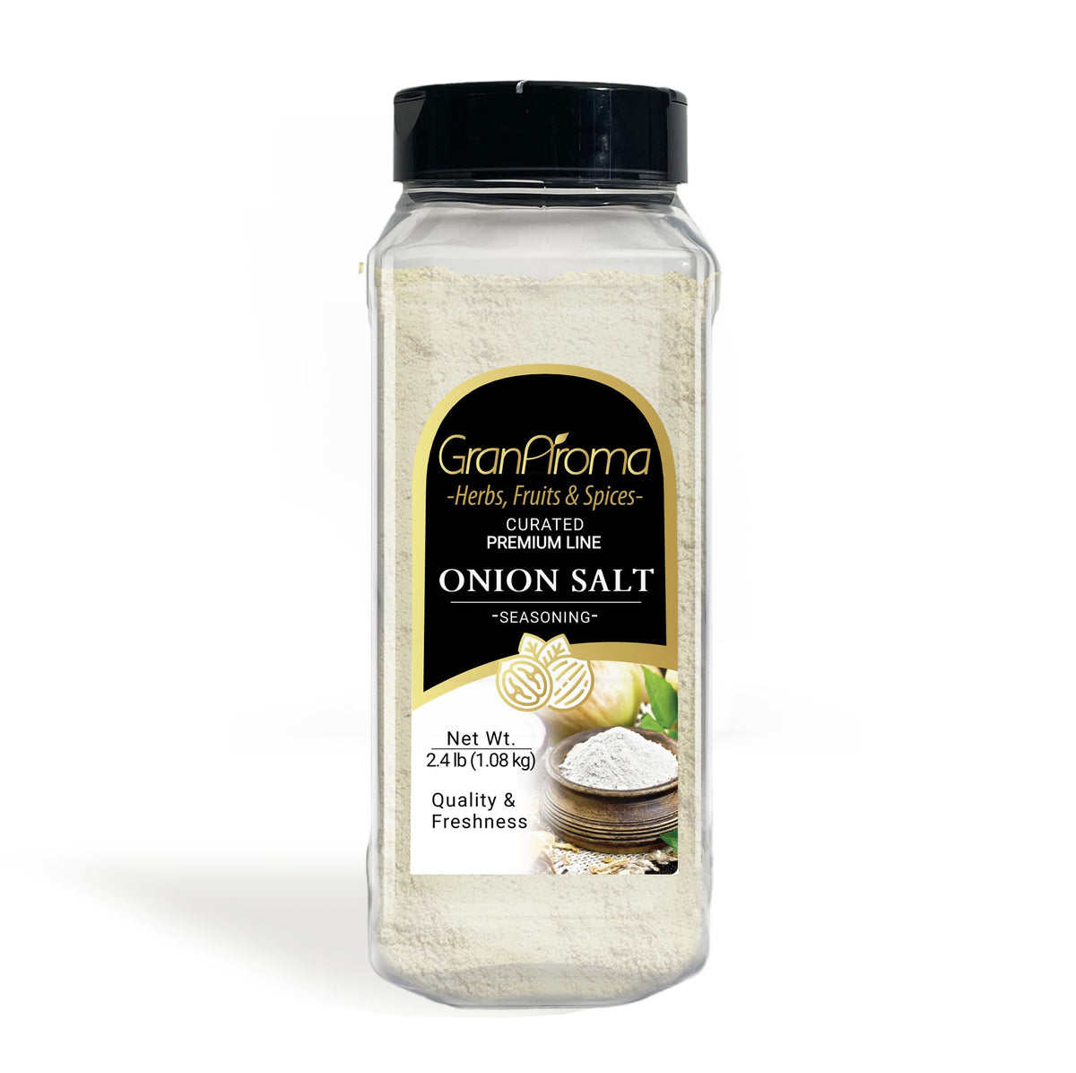 GranAroma Onion Salt, Savory Flavor, Versatile Seasoning (38.4 Ounce)