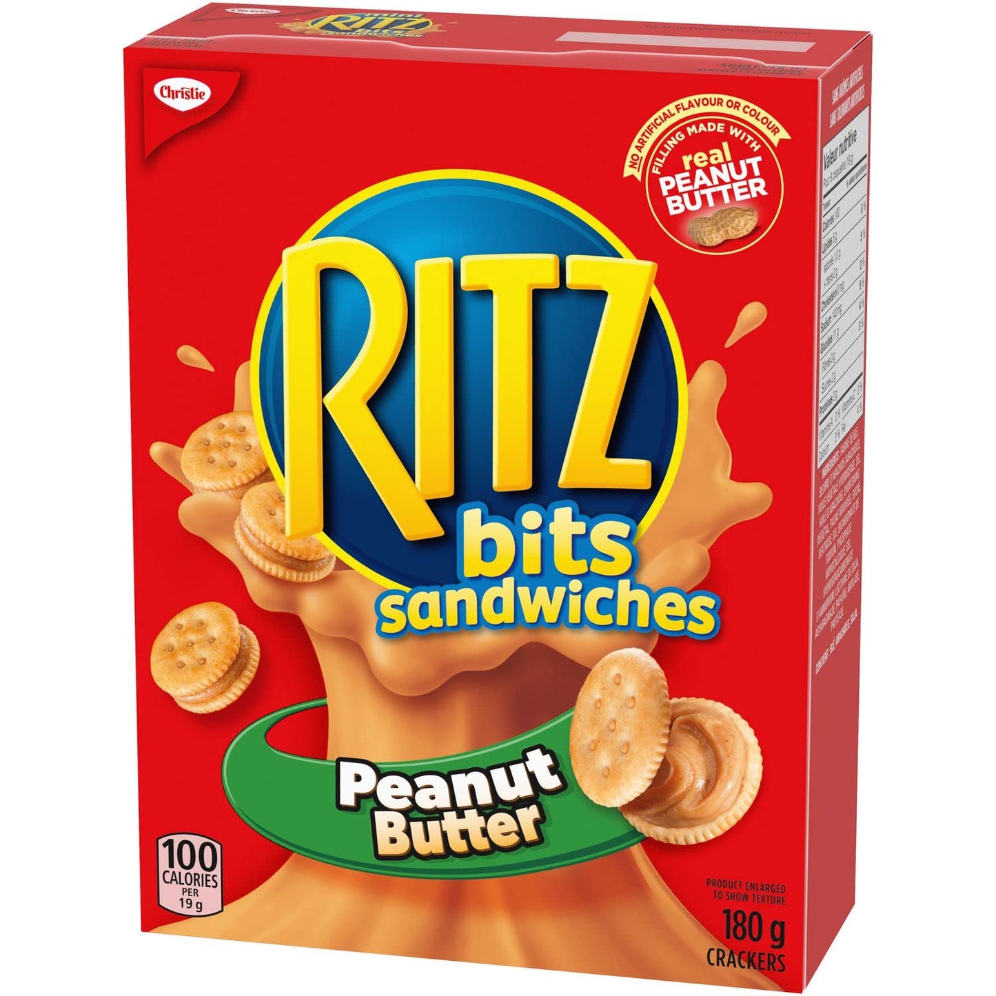 Ritz Crackers Bits Peanut Butter Sandwich Crackers, 180g/6.3oz, 2-Pack {Imported from Canada}