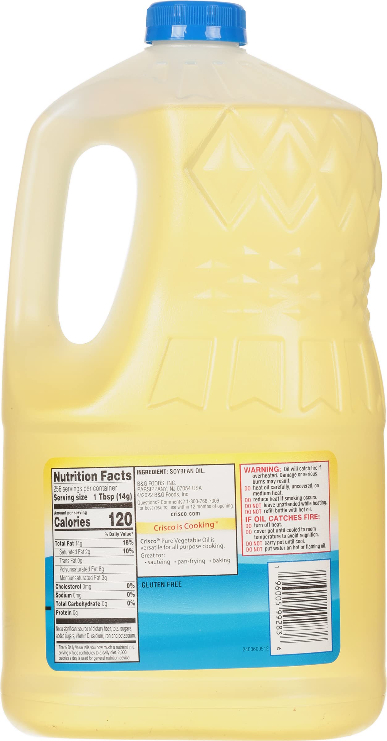 Crisco Pure Vegetable Oil, 1 Gallon