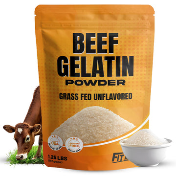Beef Gelatin Powder 1.25 lbs - Grass-Fed  Unflavored  Non-GMO - enhanced Thickening Agent for Cooking & Baking - Perfect for Gummy Candy  Marshmallows and Sauces.