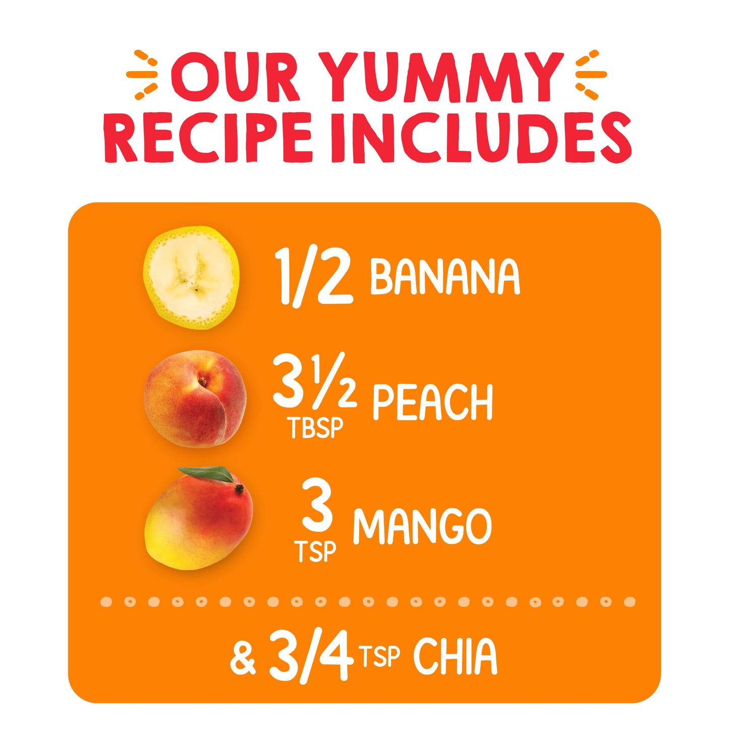 Happytot Organics Stage 4 Baby Food Pouches, Gluten Free, Vegan Snack, Superfoods Fruit & Veggie Puree, Bananas, Peaches, Mangos & Chia, 4.22 Ounce (Pack Of 16)