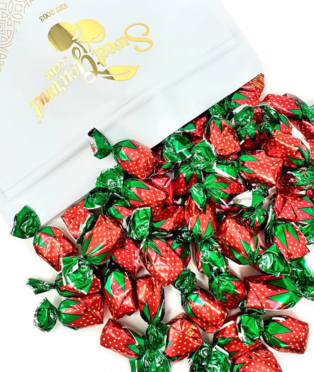 Arcor Strawberry Buds Filled Hard Candy Bon Bons Bulk | 3 Pounds