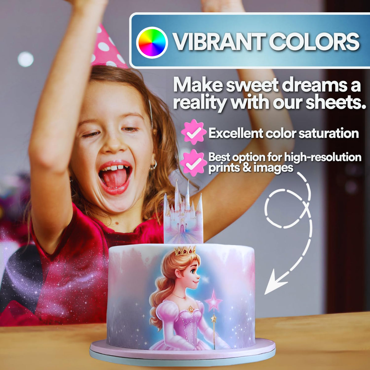 Paper2Eat Frosting Sheets Premium (Icing Sheets) 8.5 X 11 - 24 Count - White Edible Printer Paper