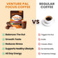 Venture Pal Mushroom Collagen Coffee - Instant Coffee with Biotin, Folate & Vitamin C - 30 Servings