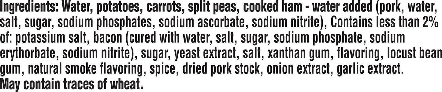 Campbell s Chunky Healthy Request Split Pea Soup With Ham and Natural Smoke Flavor, 19 oz Can (12 Pack)