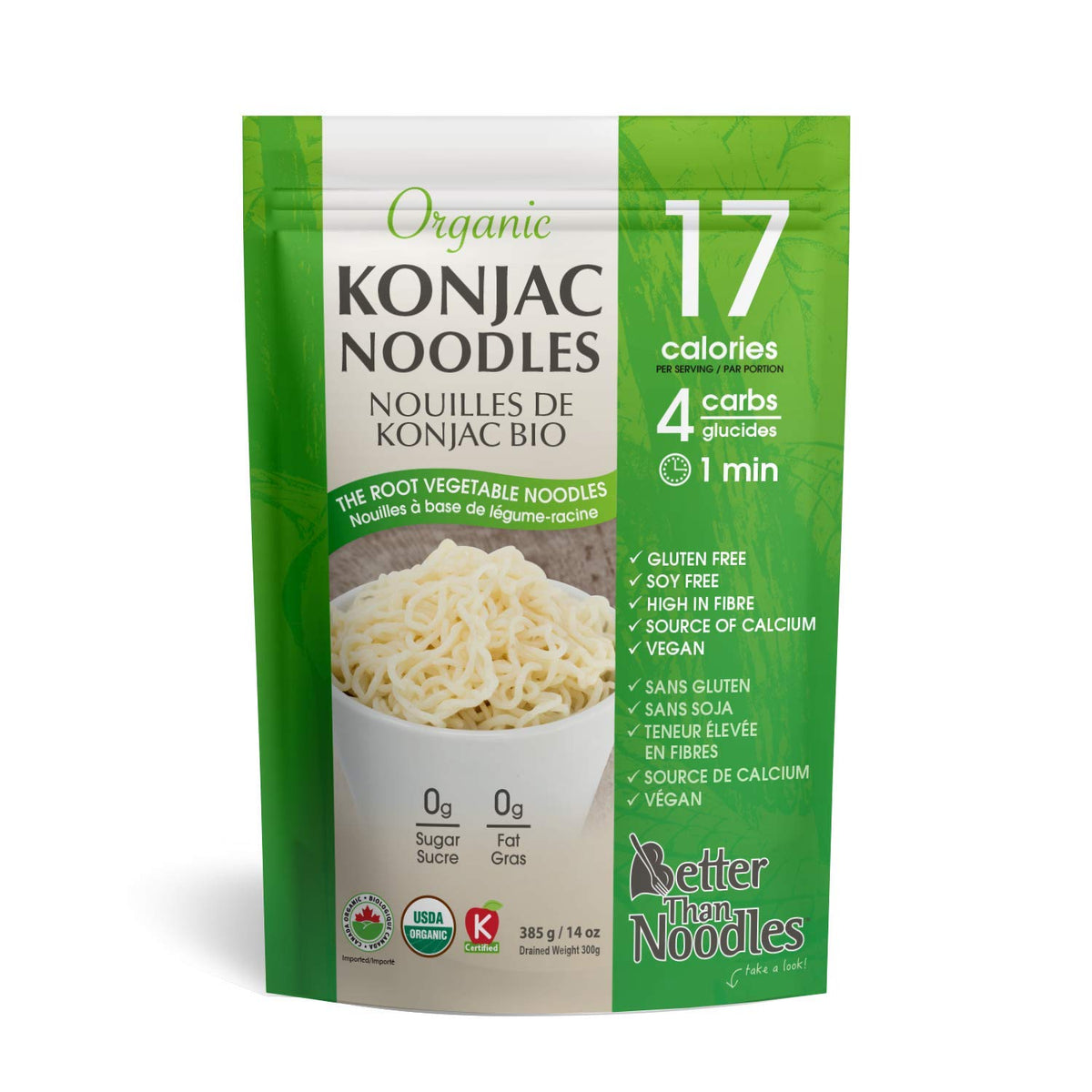 Better Than Noodles Konnyaku Noodles Organic, 14 oz