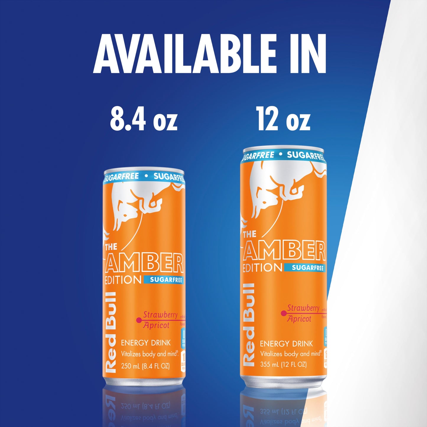 Red Bull Amber Edition Sugar Free Energy Drink  Strawberry Apricot  with 114mg Caffeine plus Taurine & B Vitamins  12 Fl Oz  Pack of 24 Cans