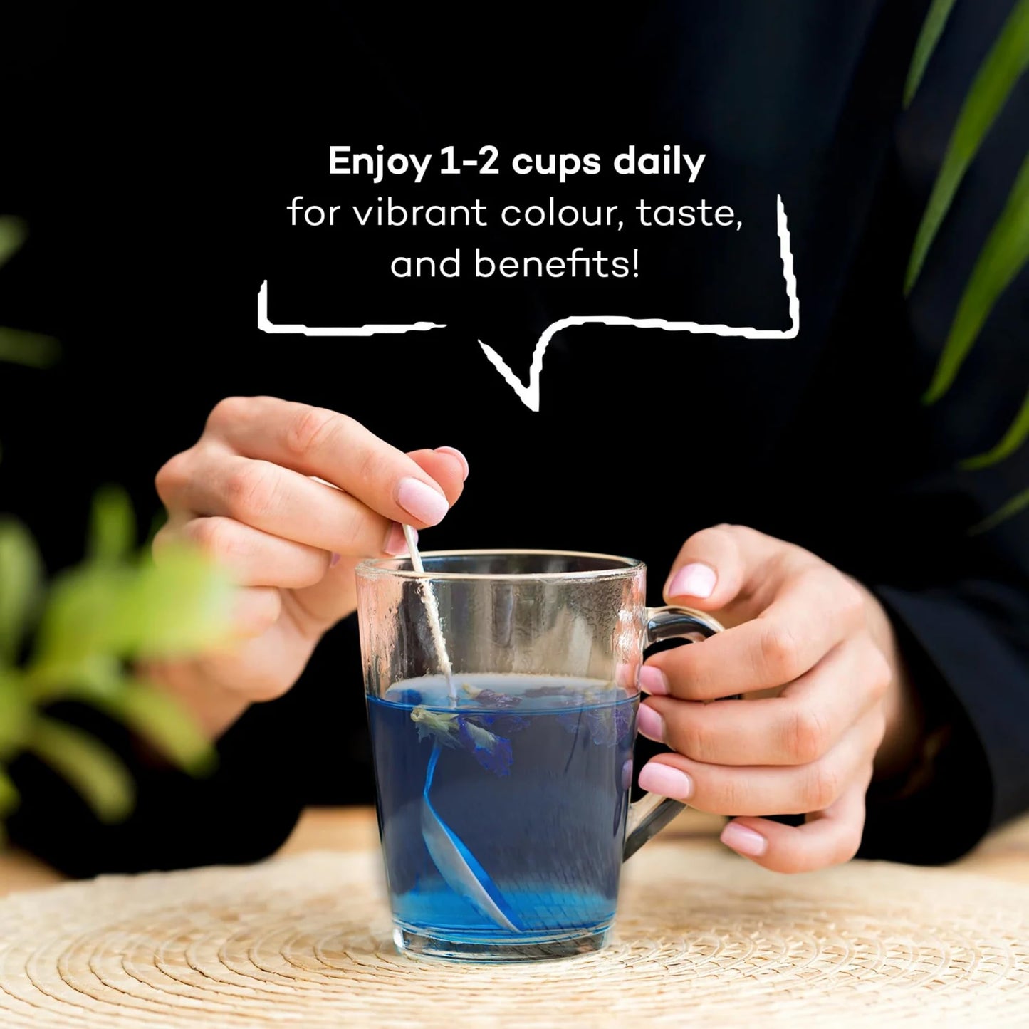 Urban Platter Blue Butterfly Pea Flower | 1.41 Oz (120+ Cups) | Dried Flowers For Tea | Rich In Antioxidants | Caffeine-Free Herbal Tea | Natural Blue & Purple Color For Iced Teas & Cocktails