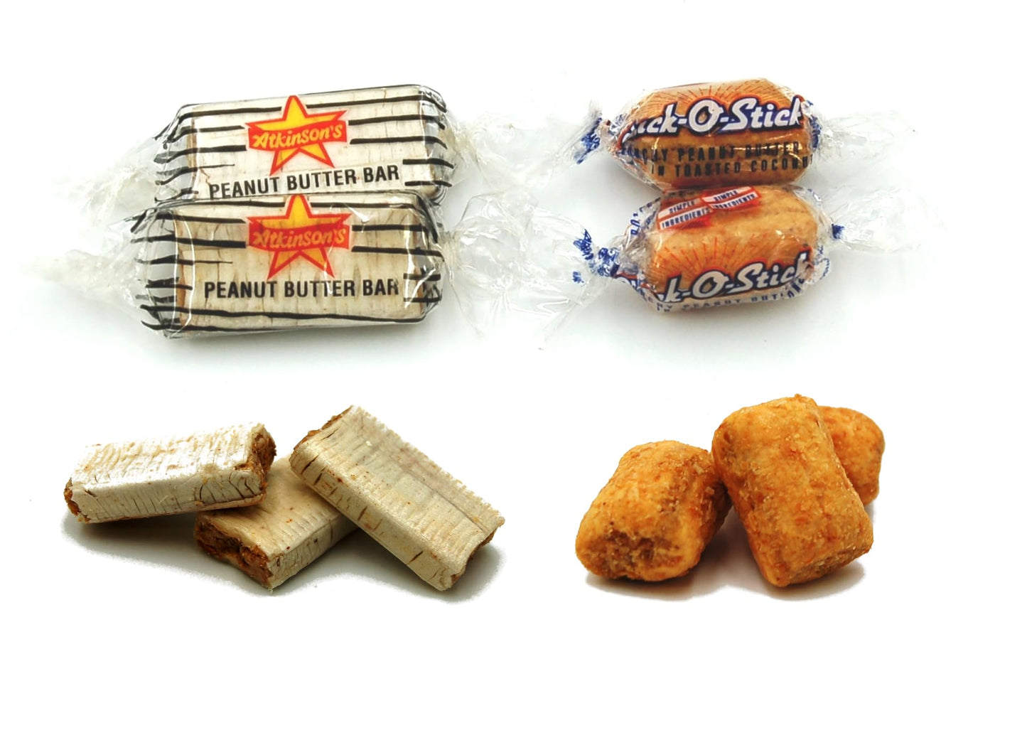 1.5 Lb Bag Chick-O-Stix Nuggets and Peanut Butter Bars - 50/50 of Each Crunchy Candy - Bulk Individually Wrapped-Fresh-Crispy-De