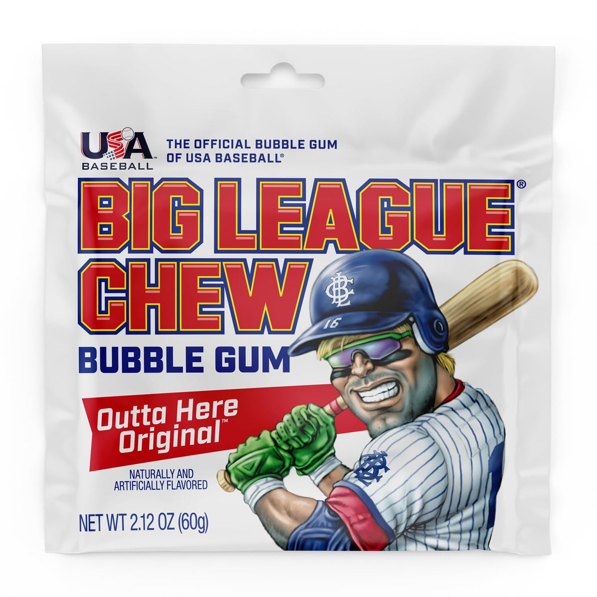 The Official Big League Chew Original Bubble Gum + Tray (12 Packs)