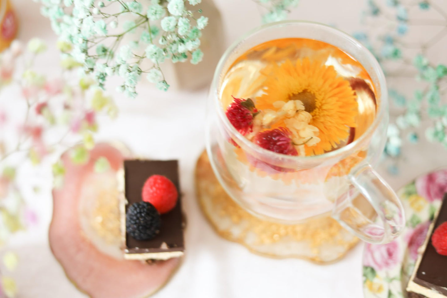 Teabloom Caffeine-Free Blooming Teas Gift Canister - 12 Assorted Flowering Teas