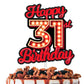 Happy 31st Birthday Cake Topper Fluorescent Flashing Night Out Hen Movie Nightclub Theme Decor Supplies Woman Man Happy Birthday