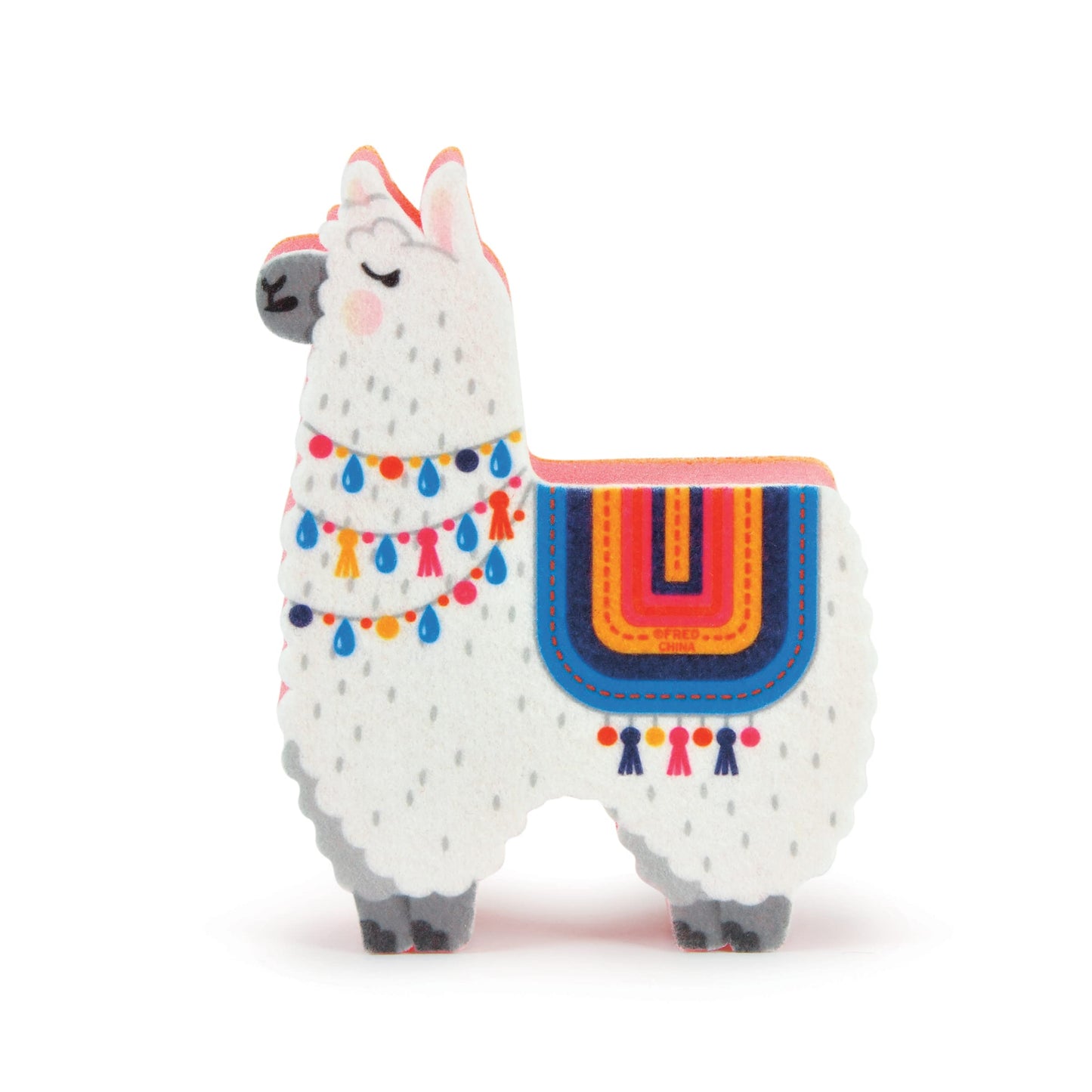 Genuine Fred, Spit Shine, Llama Kitchen Sponge, Multicolor