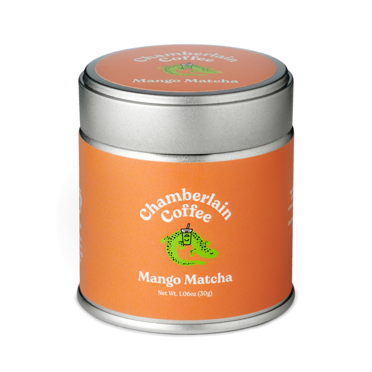Chamberlain Coffee Mango Matcha Green Tea Powder - Tart Mango + Ceremonial Grade Matcha - Hot Or Iced - Organic, Vegan & Gluten-