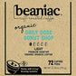 beaniac Organic Light Roast Coffee Pods, Single Serve Compostable K-Cups, 72 Count