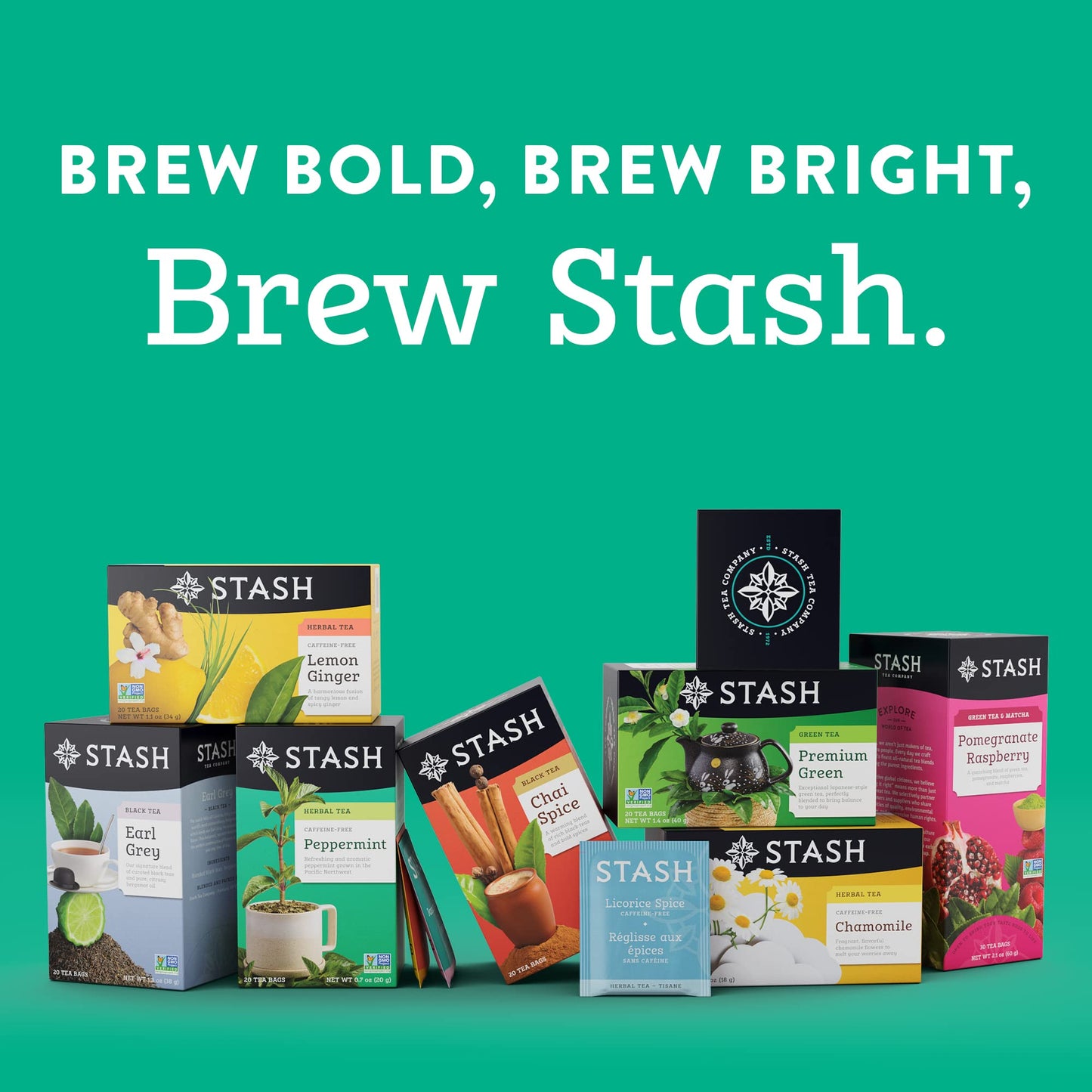 Stash Earl Grey Black Tea - 6 Boxes of 30 Tea Bags Each, Total 180 Tea Bags, Model 51070