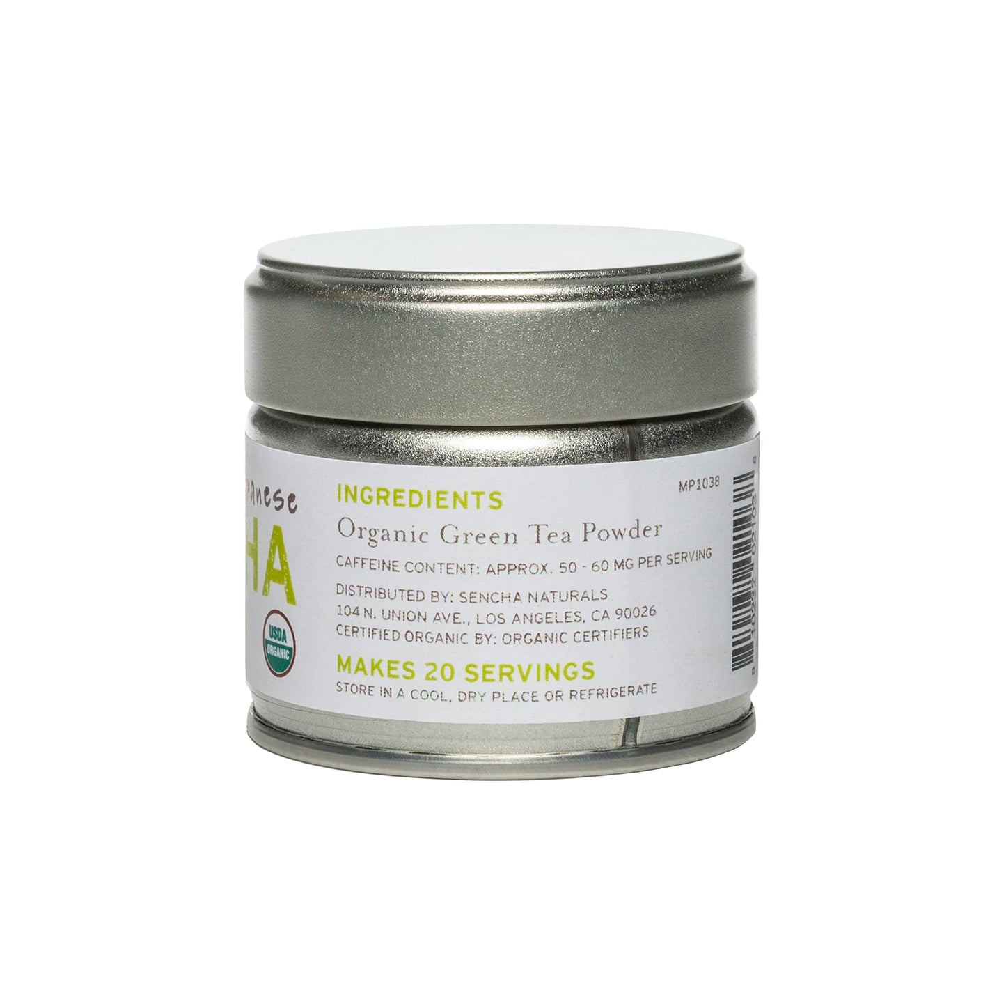 SEN CHA Naturals Organic Matcha Green Tea Powder, Ceremonial Grade, 1oz Tin - First Harvest