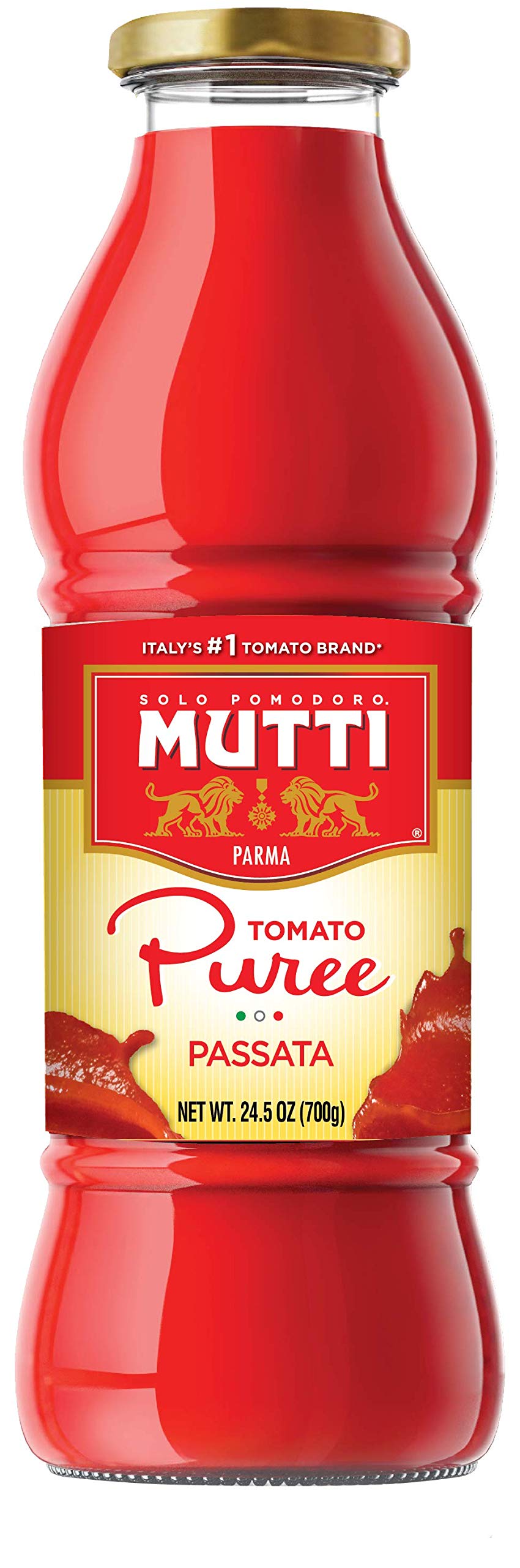 Mutti — 24.5 Oz. 6 Pack Of Tomato Puree (Passata) From Italy’S #1 Tomato Brand. Sweet And Velvety For Recipes Calling For Pureed Tomatoes.