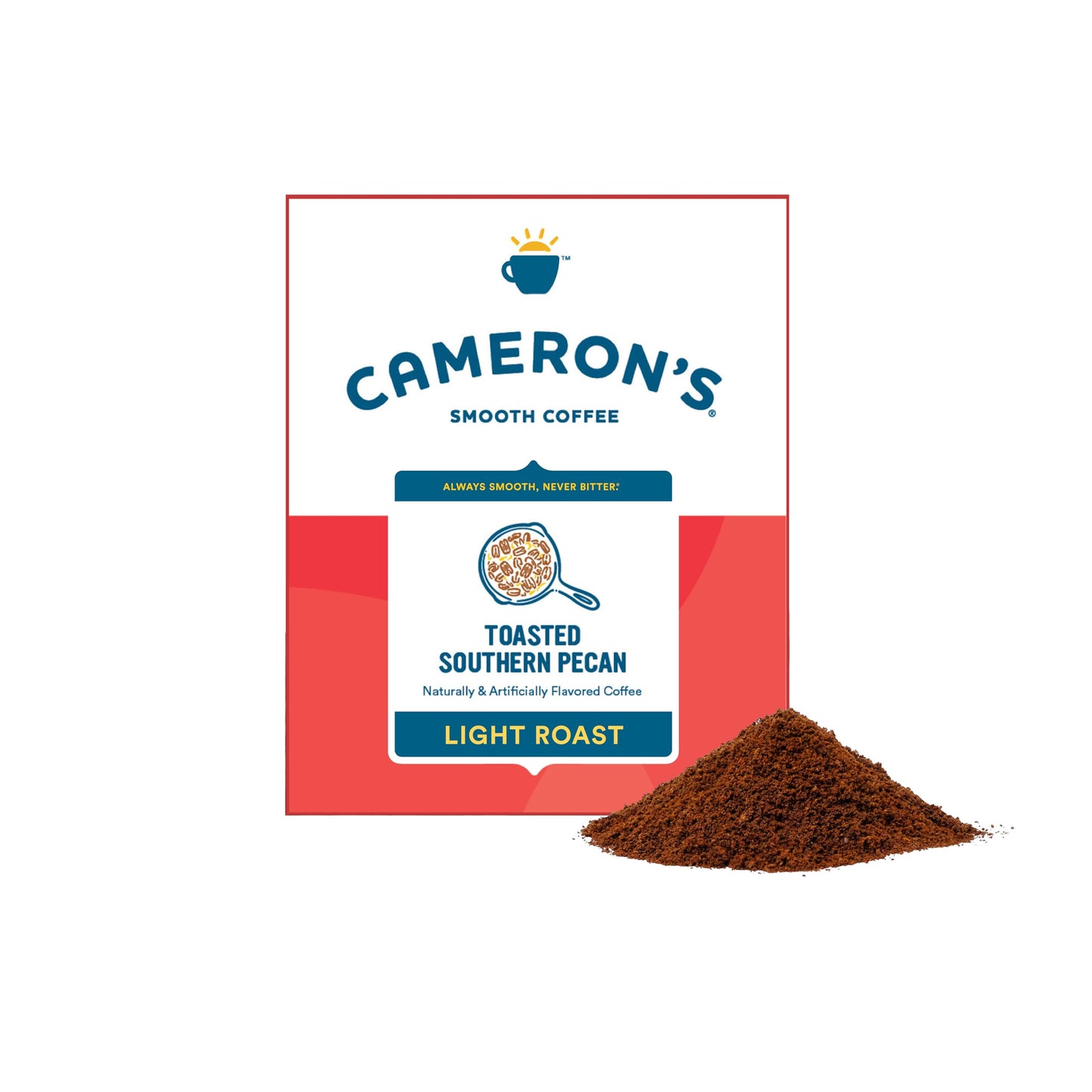 Camerons Coffee Roasted Ground Coffee Bag, Flavored, Toasted Southern Pecan, 64 Ounce, (Pack Of 1)