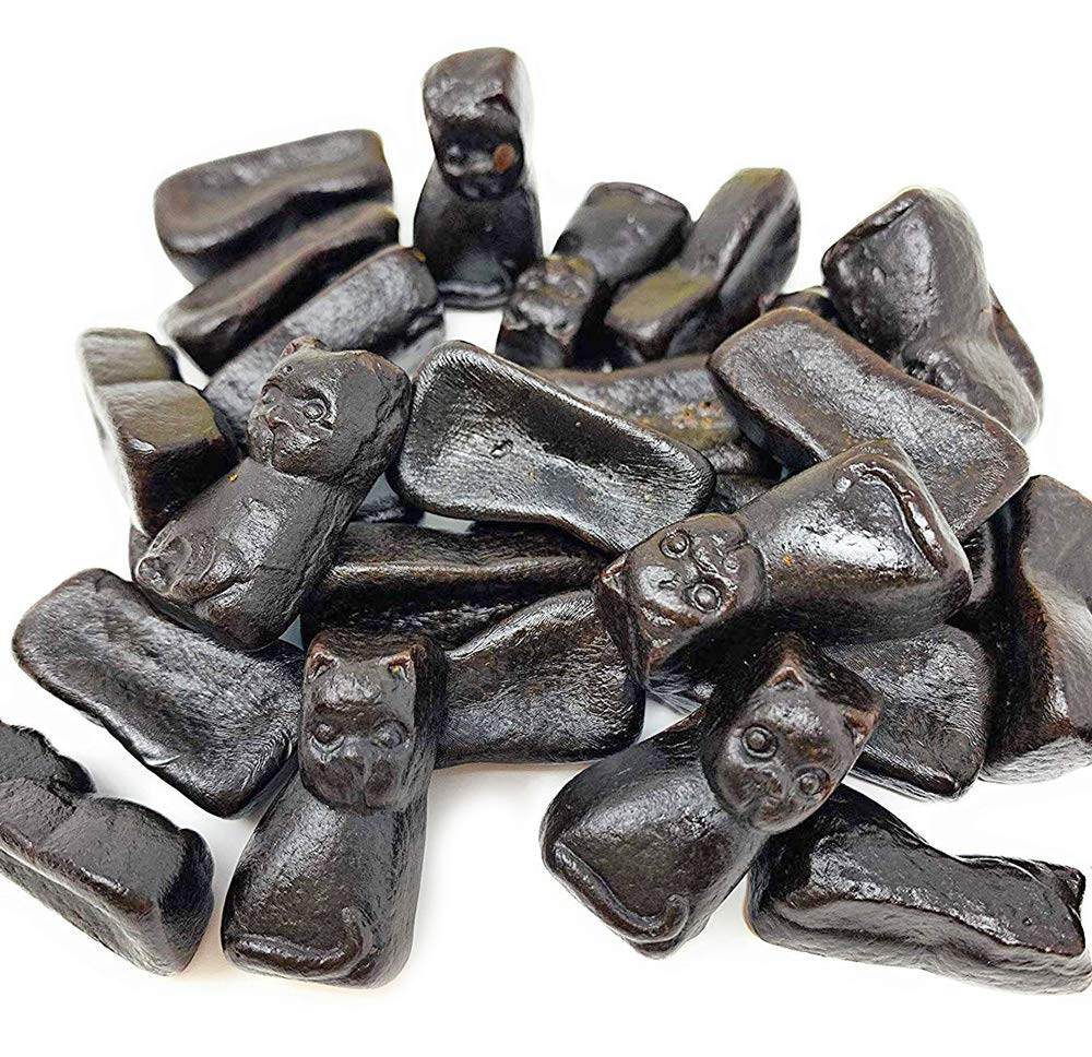 SweetGourmet Premium Dutch Licorice Cats | Gustaf's Sweet Black Licorice | 3 pounds