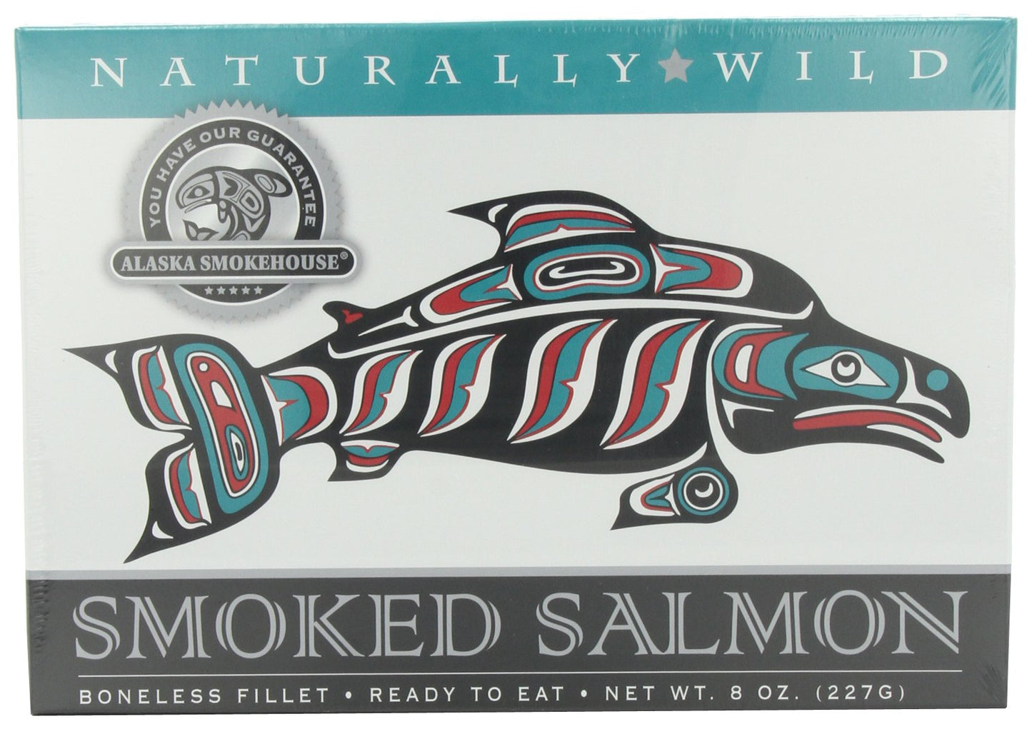 Alaska Smokehouse Smoked Salmon Fillet, Pack of 2, 8-Ounce Gift Boxes
