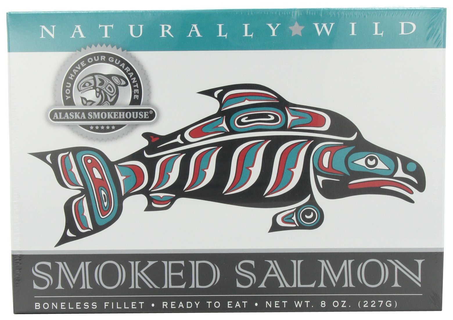 Alaska Smokehouse Smoked Salmon Fillet, Pack of 2, 8-Ounce Gift Boxes
