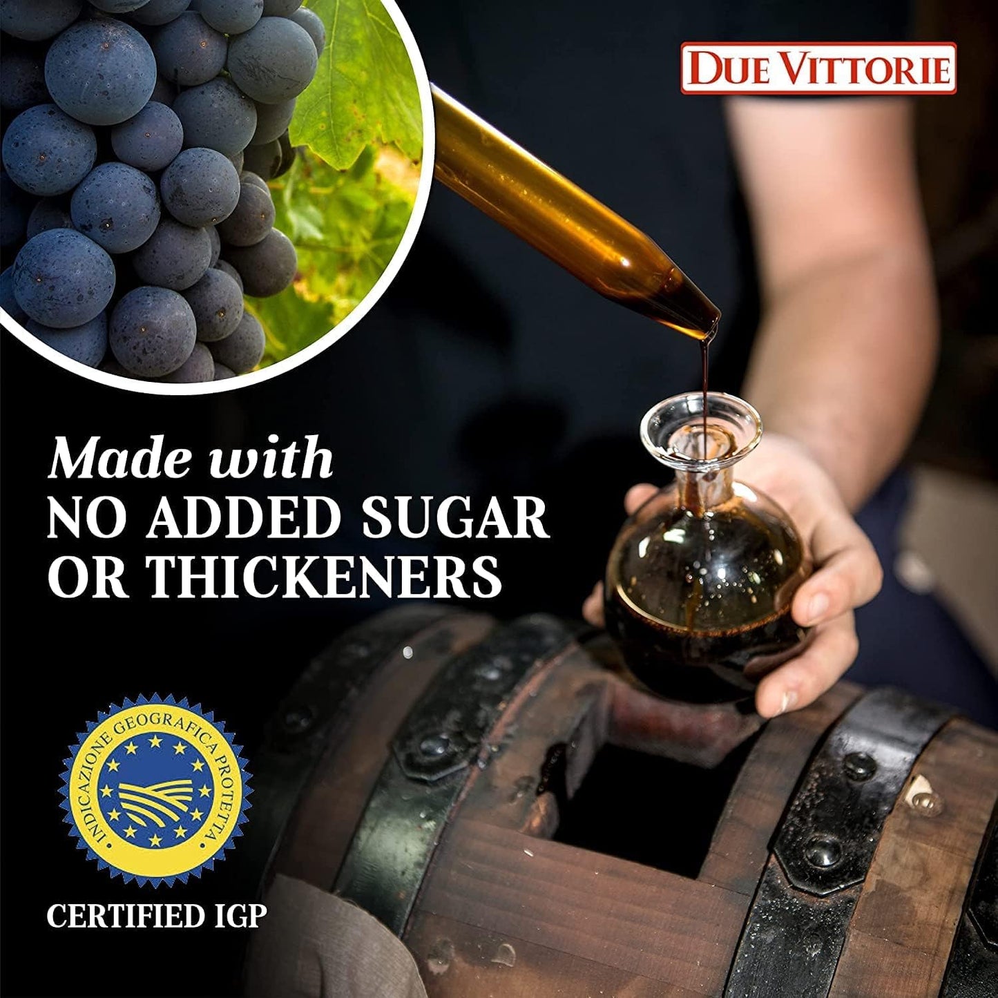Due Vittorie Balsamic Vinegar of Modena, 16.91 Fl Oz, Highest Score from The Consortium of Modena