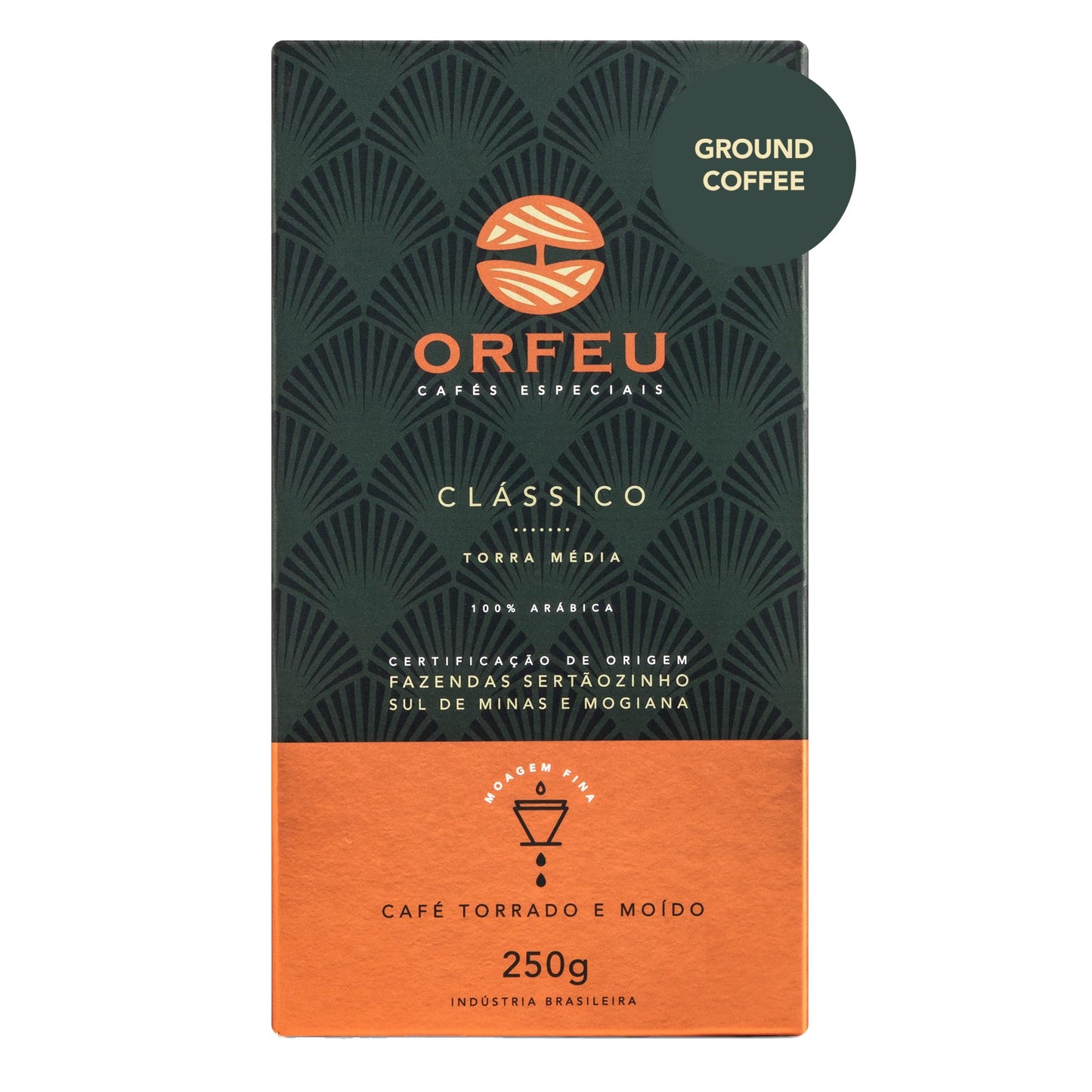CAFÉ ORFEU Special Coffee - 100% Arabica, Medium Roast, Floral & Fruity Aroma - 8.8oz, Model: 12EMBALADO À VÁCUO