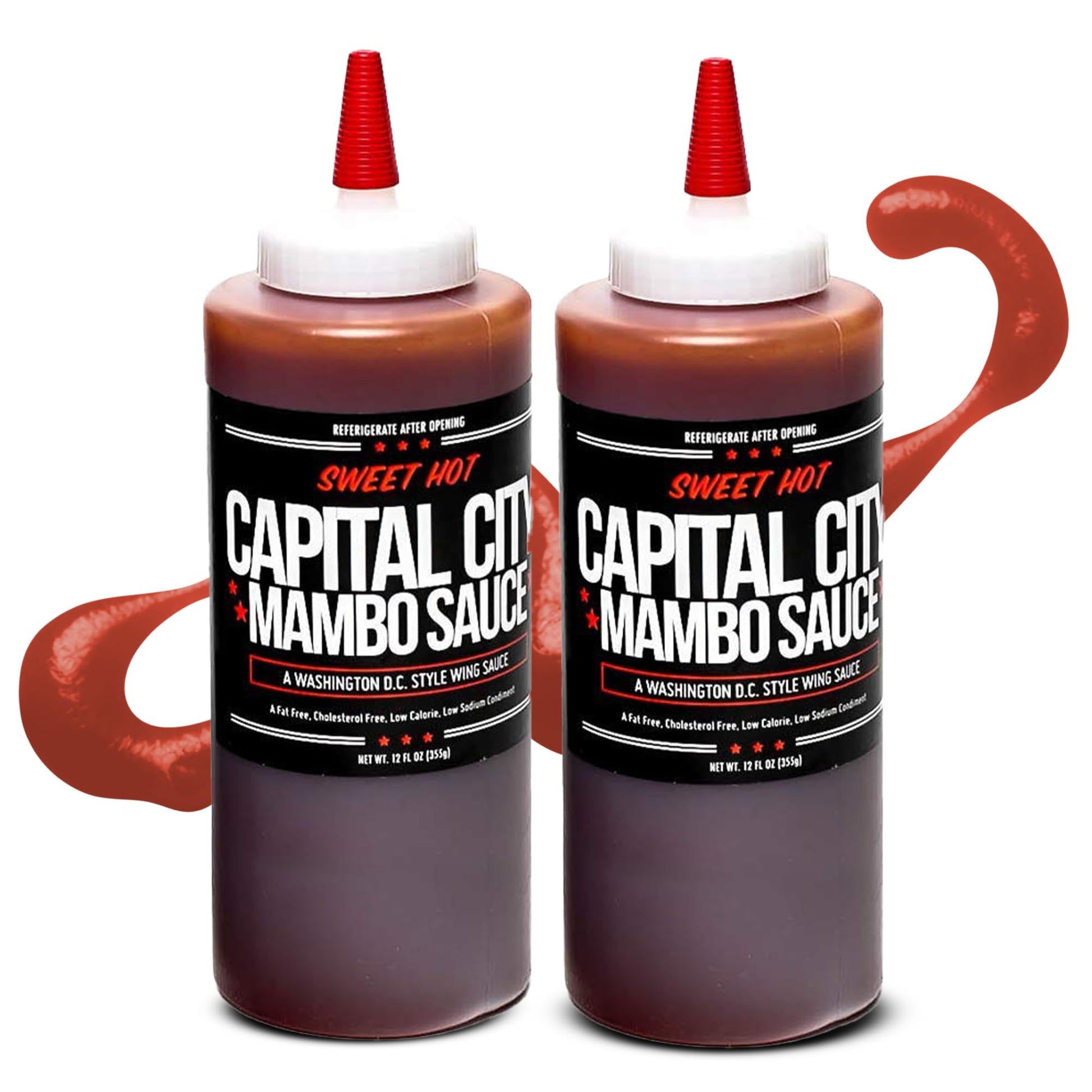 Capital City Mambo Sauce Sweet Hot | Washington Dc Wing Sauces | Perfect Condiment For Wings, Chicken, Pork, Beef, Seafood, Burg