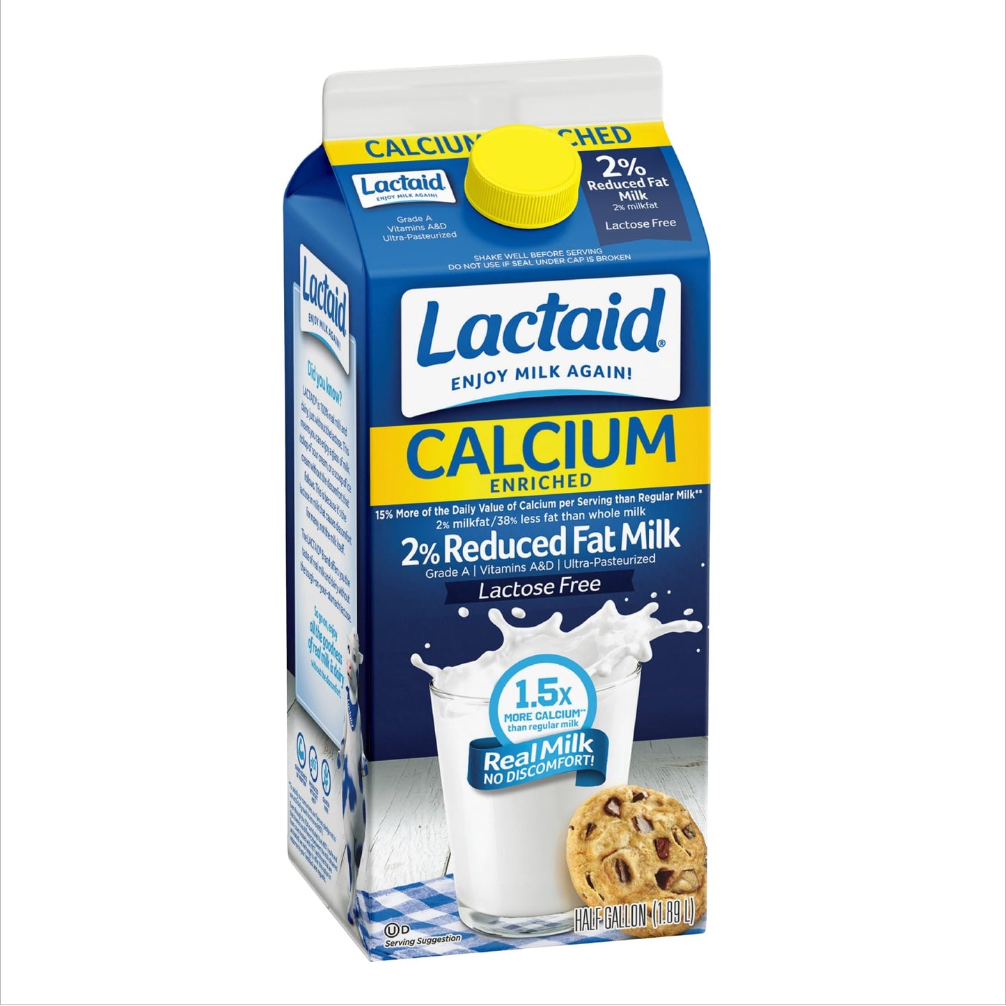 Lactaid 2% Reduced Fat Milk, Calcium Enriched, 64 fl oz