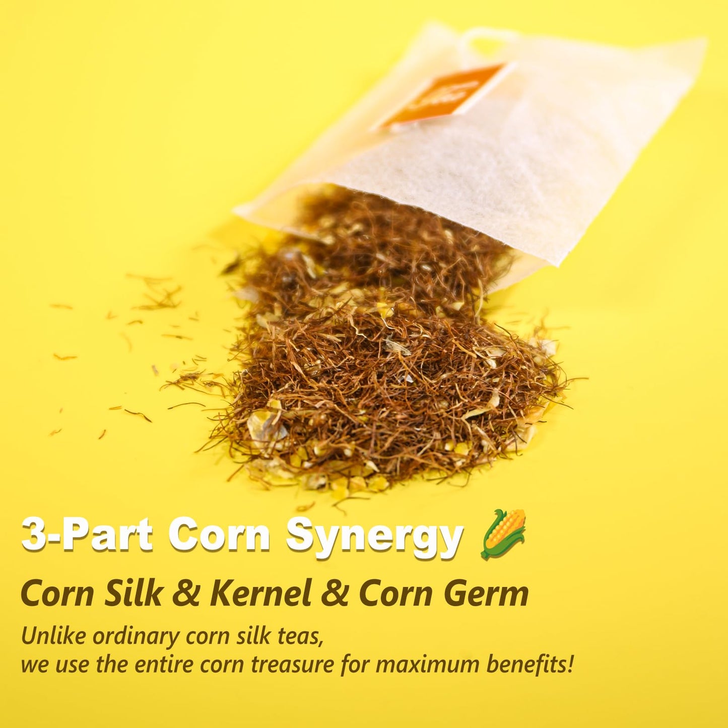 TEARELAE Corn Silk Tea Bags - Non-GMO, Caffeine-Free, 40 Count Pack