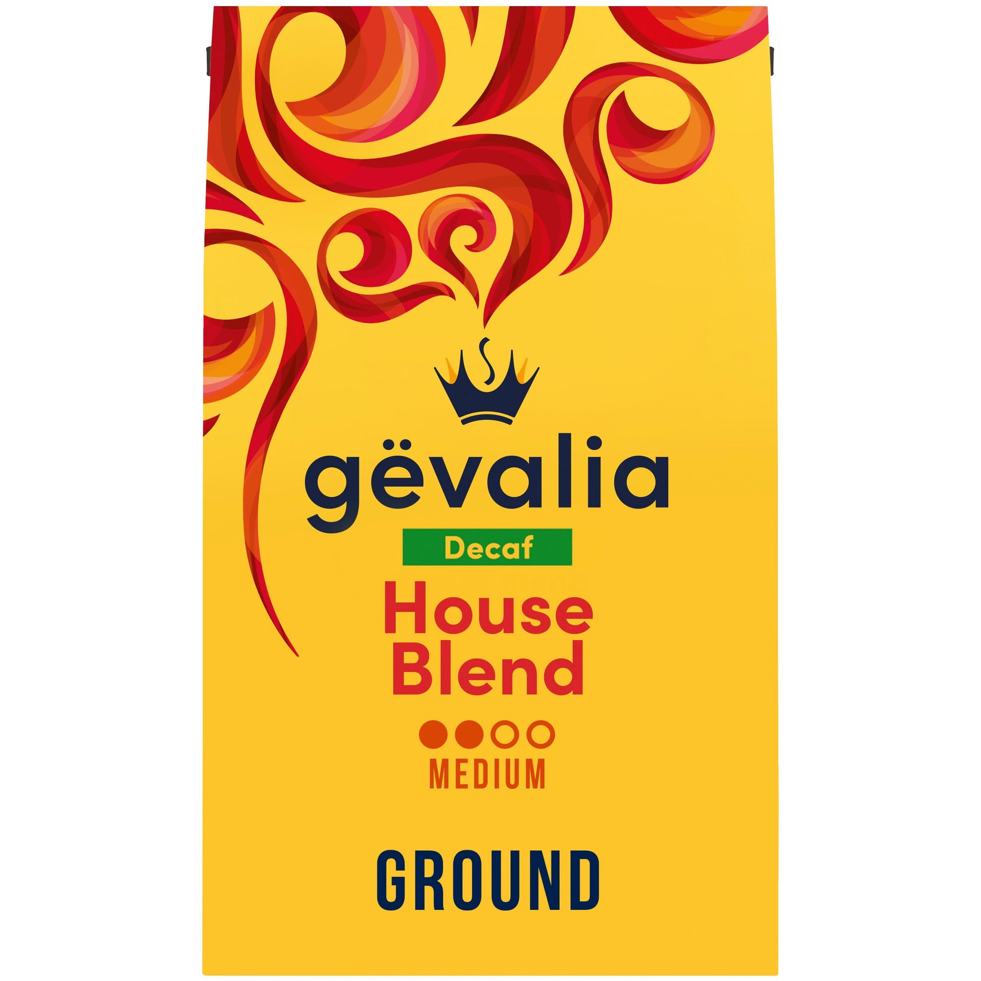 Gevalia House Blend Decaf Medium Roast Ground Coffee, 20 oz Bag