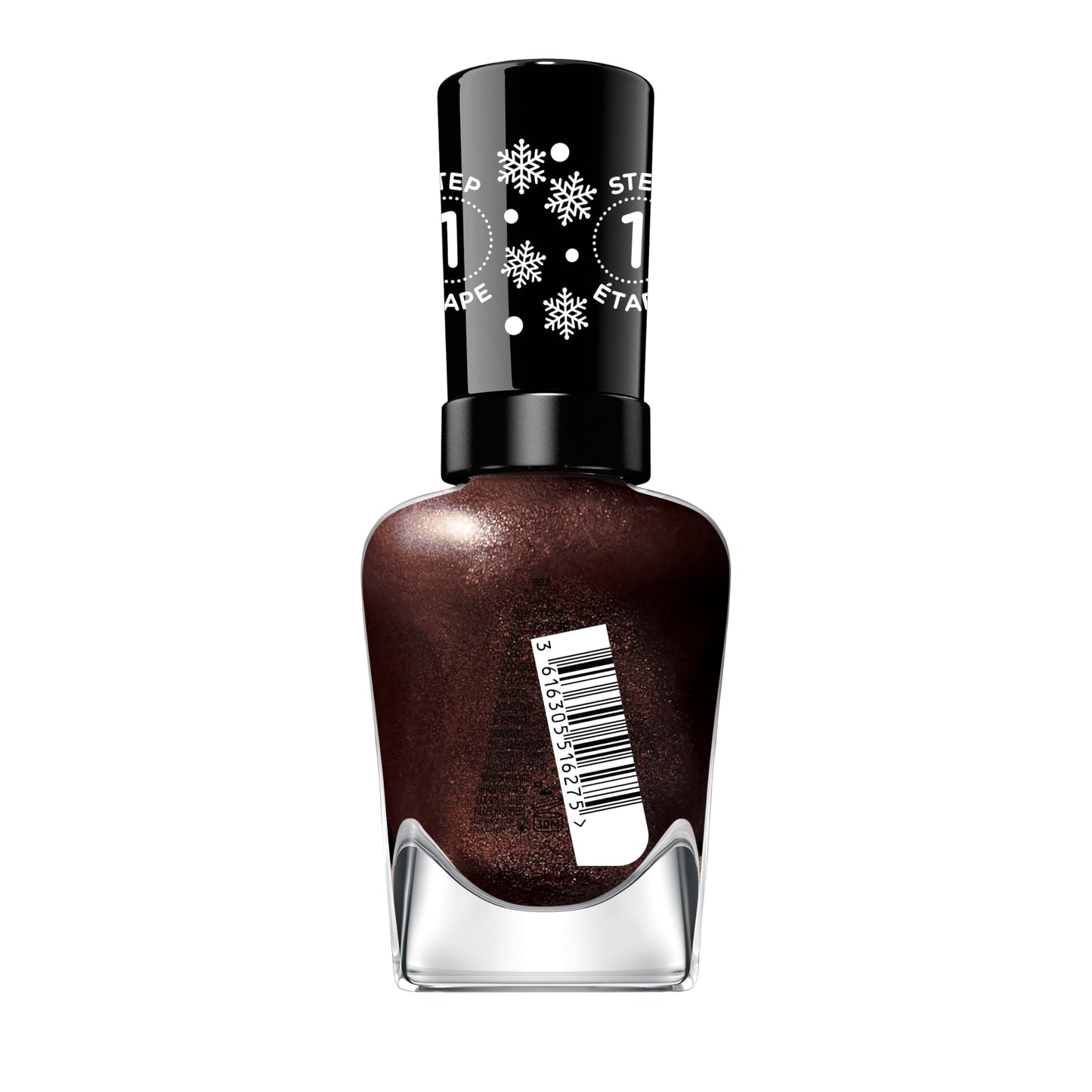 Sally Hansen   Gel Nail Polish, Long Lasting, Brown Glitter, 0.5 Fl Oz, Hot Cocoa Cuddles