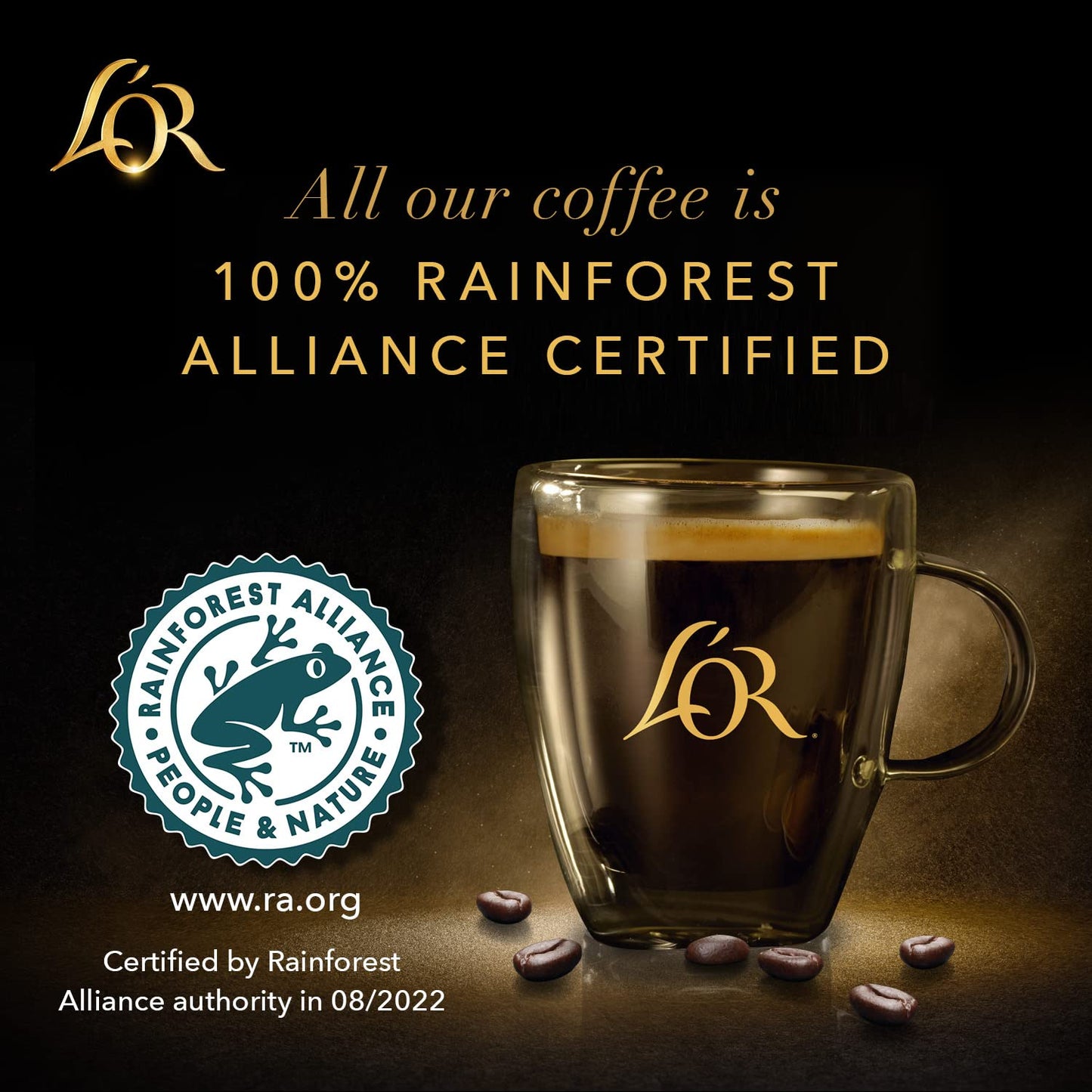 LOR Coffee Pods  10 Count Provocateur Medium Roast Blend  Single-Serve Aluminum Coffee Capsules Compatible with the LOR BARISTA System & *Nespresso Original Machines  10 count (Pack of 1)