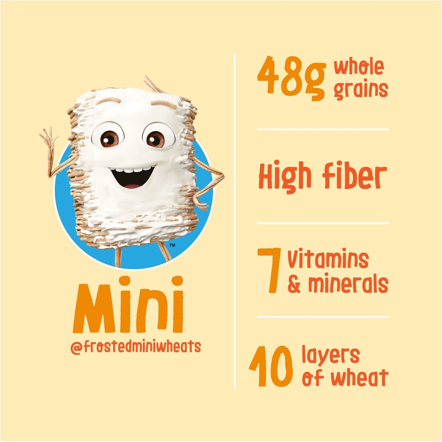 Kellogg's Frosted Mini-Wheats Breakfast Cereal, Kids Cereal, Family Breakfast, Original (4 Boxes)