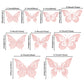 Gyufise 36 Pack Rose Gold Glitter 3D Butterfly Cupcake Toppers Hollow Butterfly Cake Decorations For Birthday Wedding Fairy Part