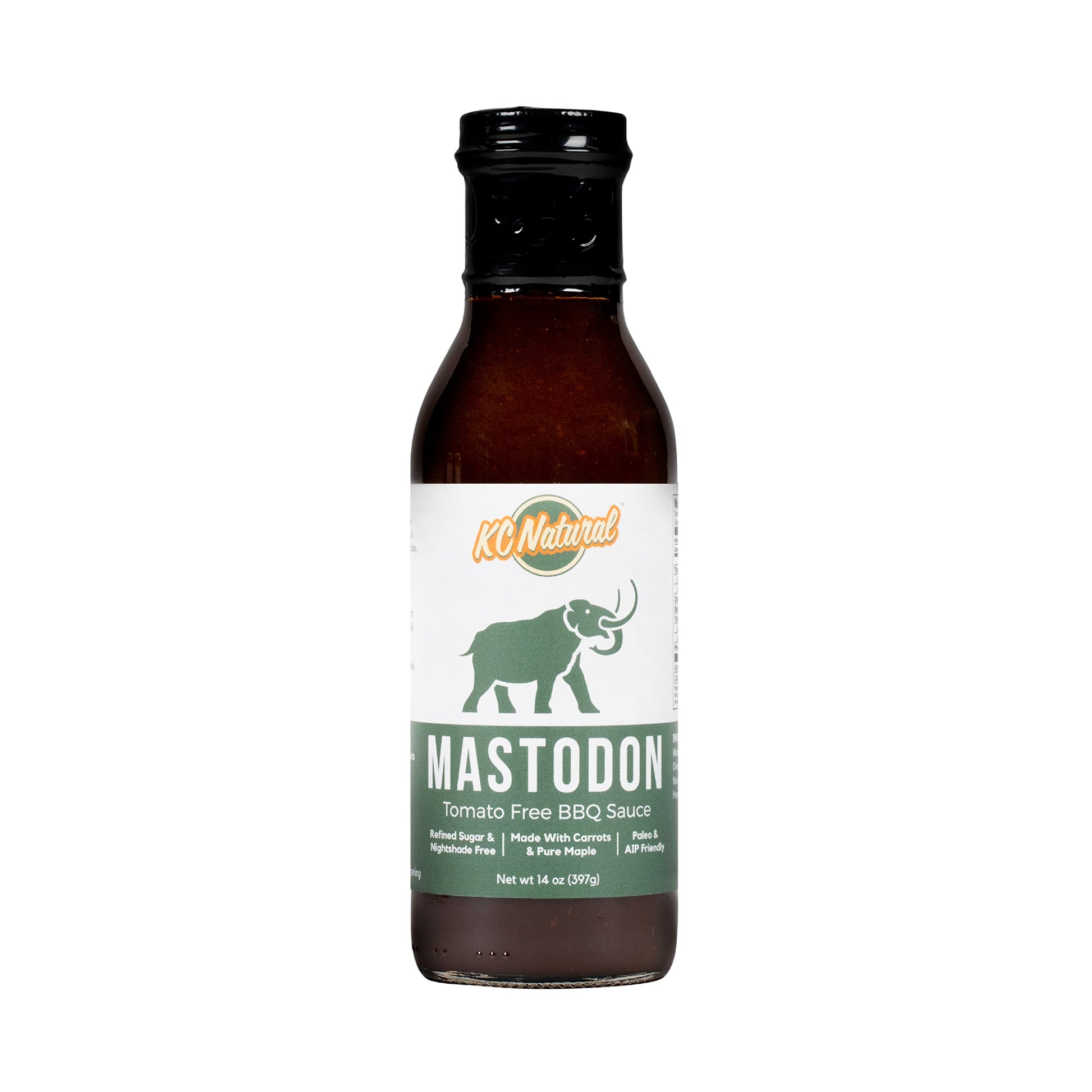 Kc Natural - Mastodon Paleo Aip Bbq Sauce 14Oz (1 Pack)